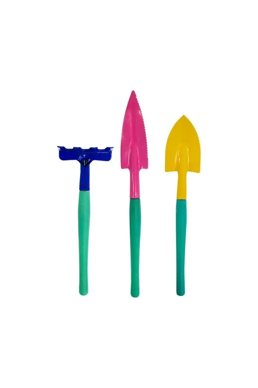 3'lü Bahçe Hobi Seti, Vip Tırmık Kürek Toprak Aktarıcı Set, Bahçe