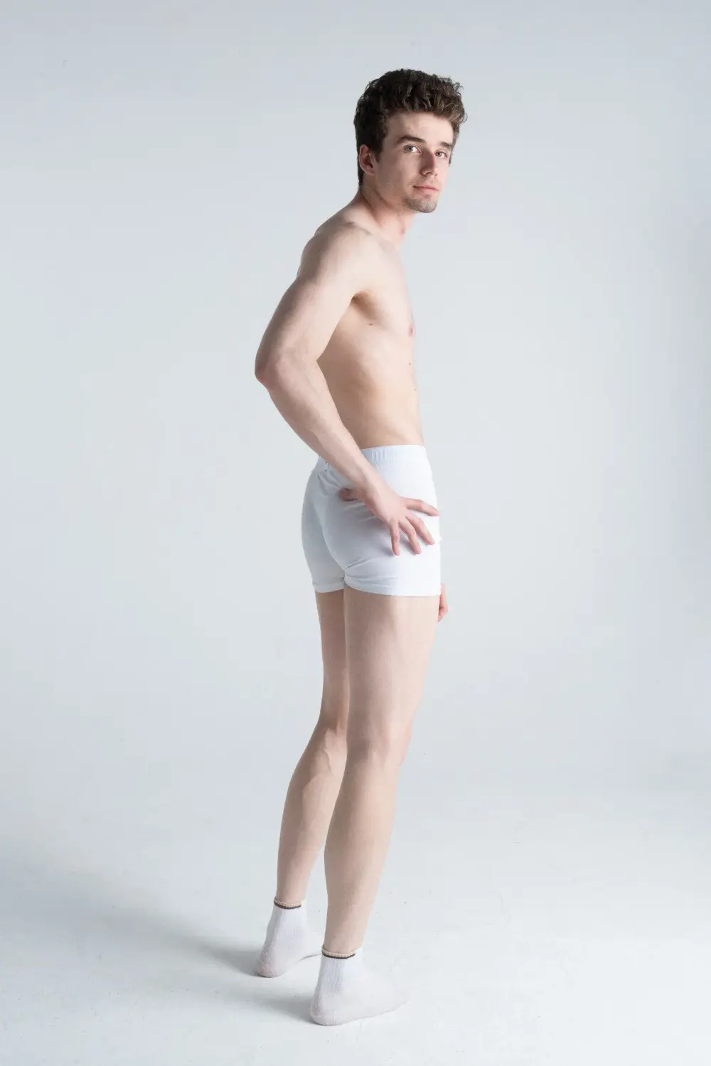 3'lü Beyaz Pamuklu Likralı Premium Esnek Kumaş Erkek Boxer