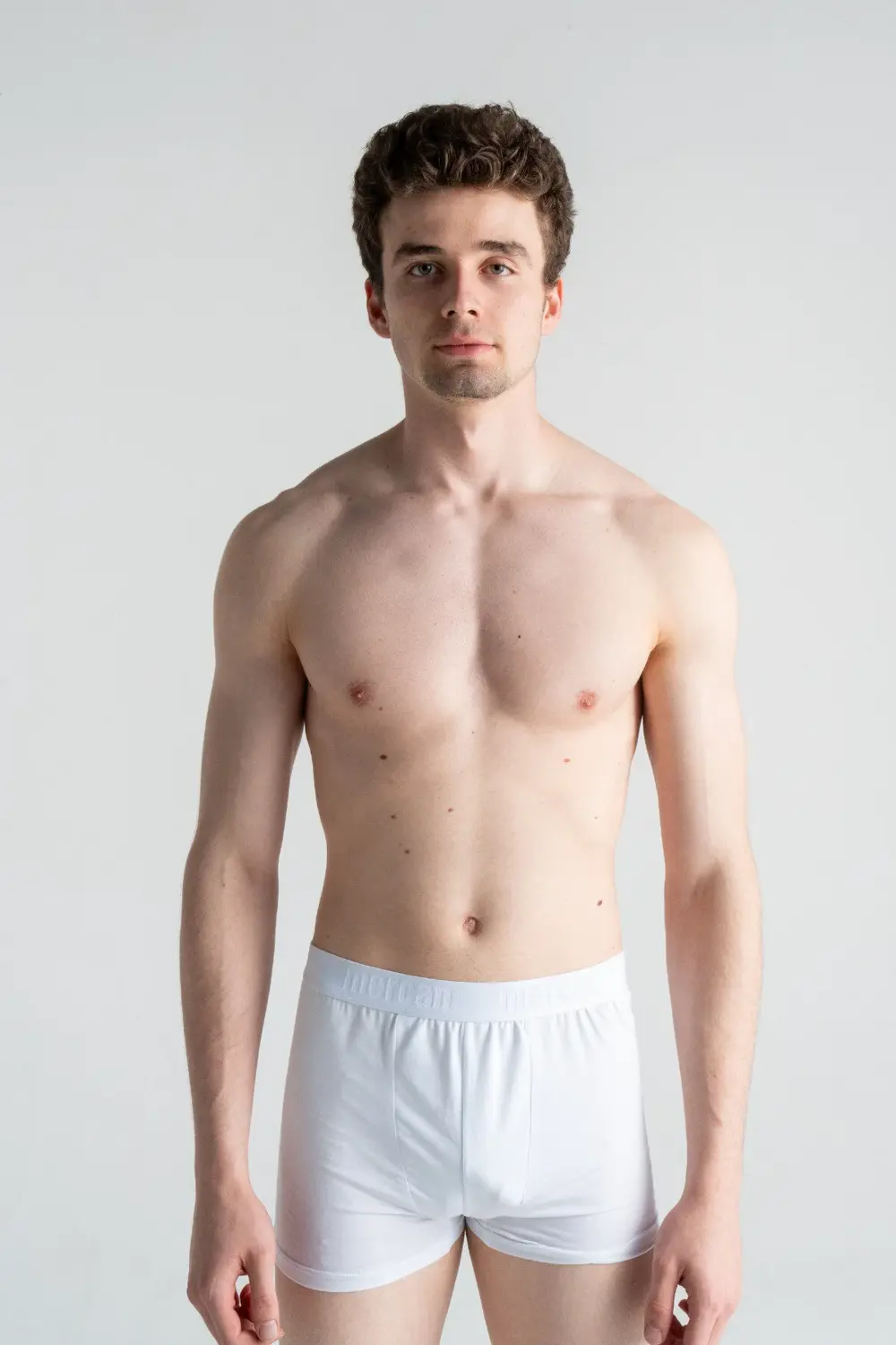 3'lü Beyaz Pamuklu Likralı Premium Esnek Kumaş Erkek Boxer