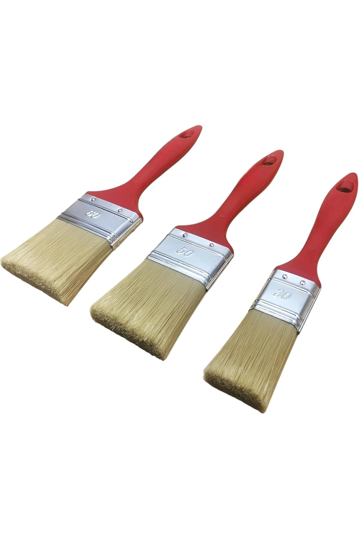 3'lü Boya Badana Kestirme Fırçası – 2,5/4,5/6,5 cm – Ergonomik Sa