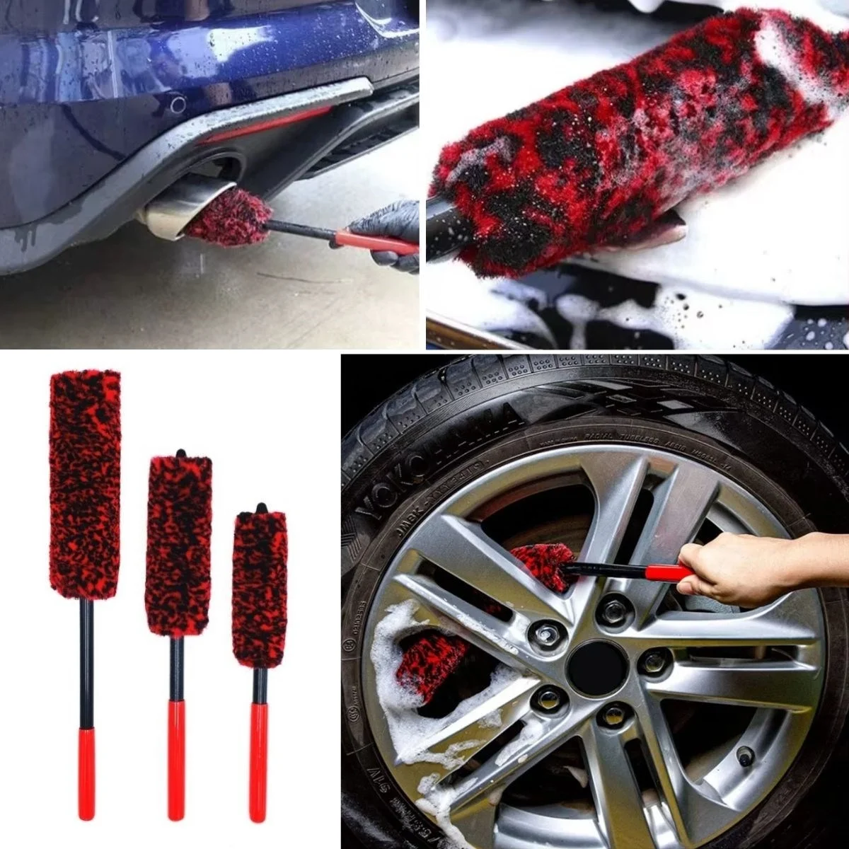 3lü Bükülebilen Peluş Detaylı Temizlik İçin Oto Jant, Egzos Temizleme Fırçası Bx40 Fiyatı, Yorumları ve Özellikleri