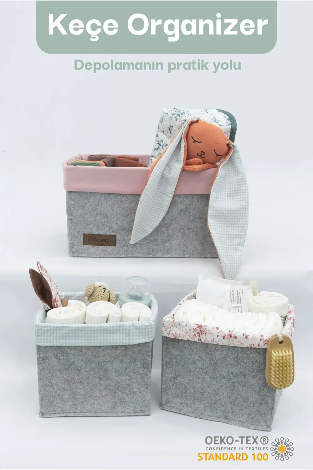 3'lü Çekmece İçi Dolap Çamaşır Düzenleyici, Çocuk Odası Katlanabi