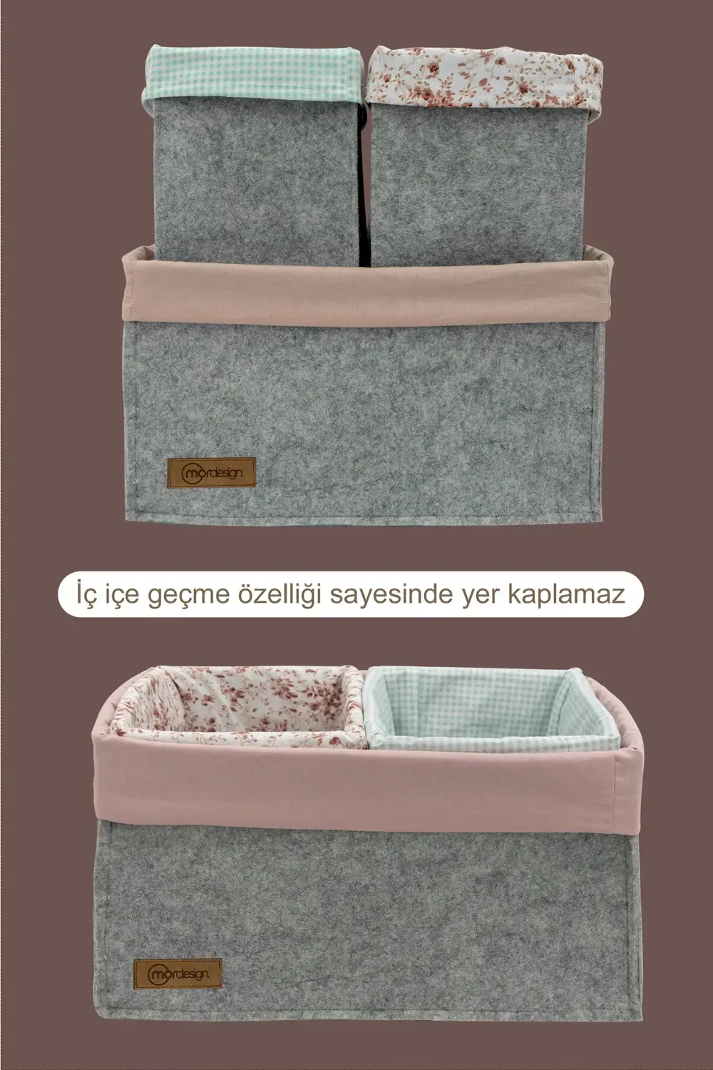 3'lü Çekmece İçi Dolap Çamaşır Düzenleyici, Çocuk Odası Katlanabi