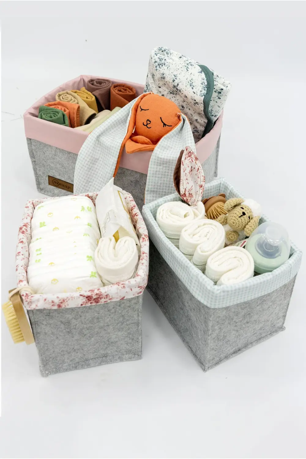 3'lü Çekmece İçi Dolap Çamaşır Düzenleyici, Çocuk Odası Katlanabi