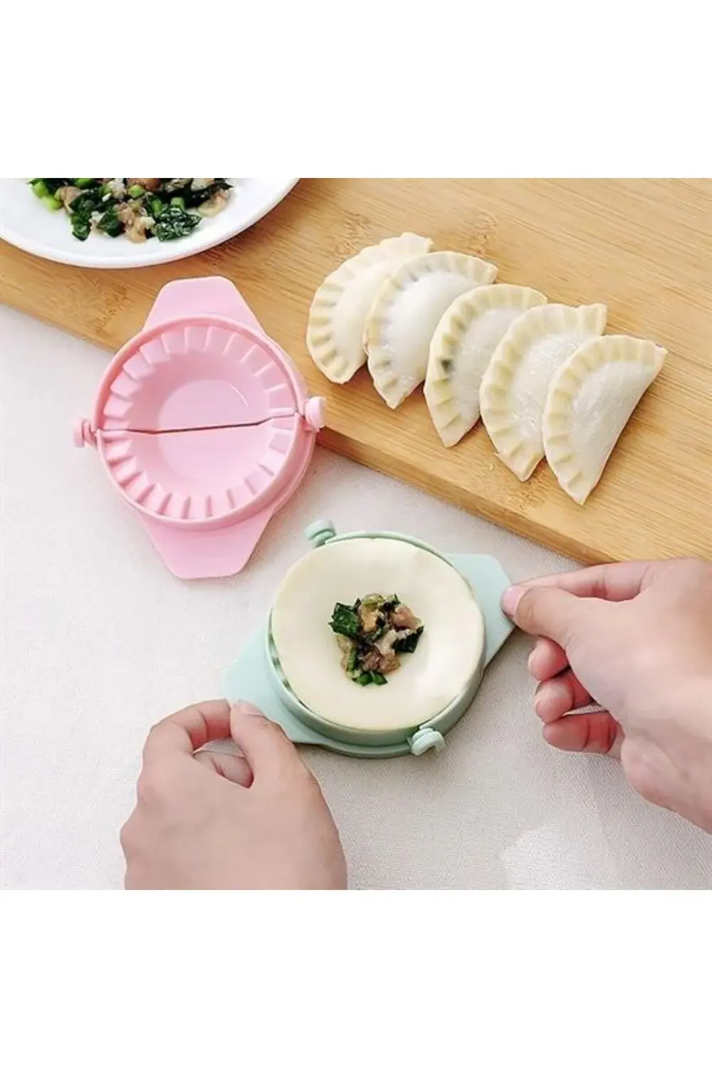 ® 3lü Çiğ börek kurabiye Hamur İşi Ravioli Kesme Kalıbı Aparatı