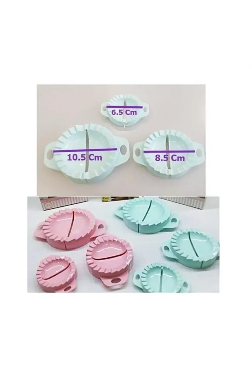 ® 3lü Çiğ börek kurabiye Hamur İşi Ravioli Kesme Kalıbı Aparatı