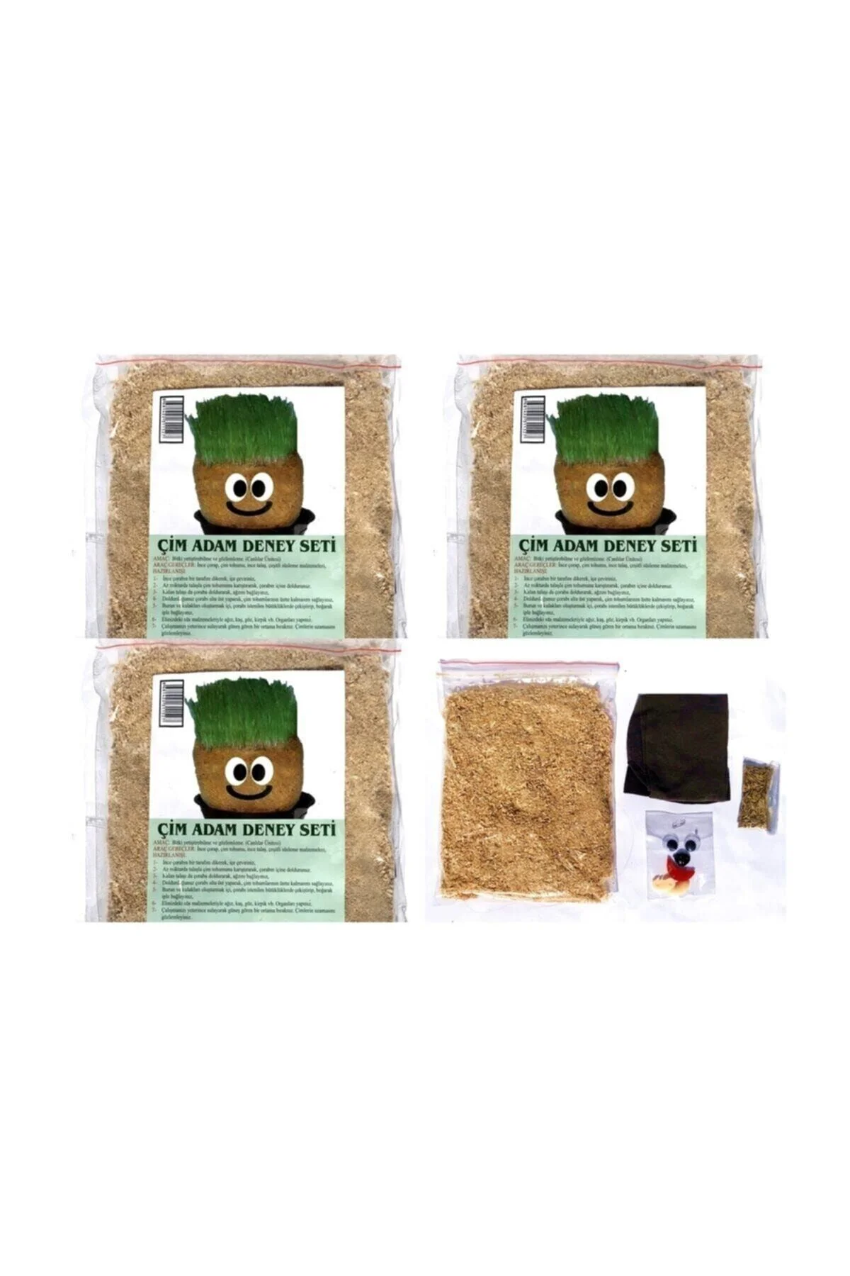 3'lü Çim Adam Seti - Hobi D.m