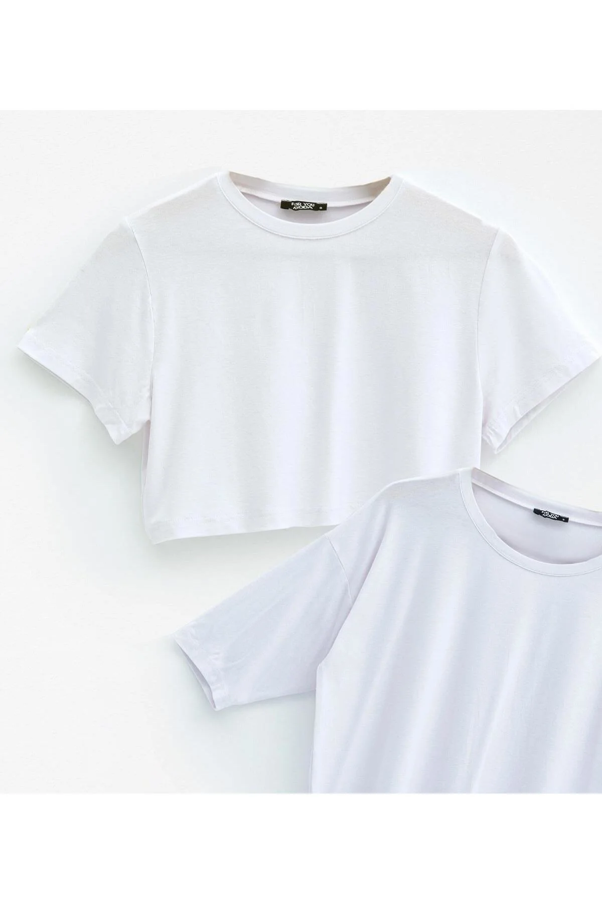 3'lü Crop Kısa  Kol ve Yarasa Kol Tshirt  Şort Takım