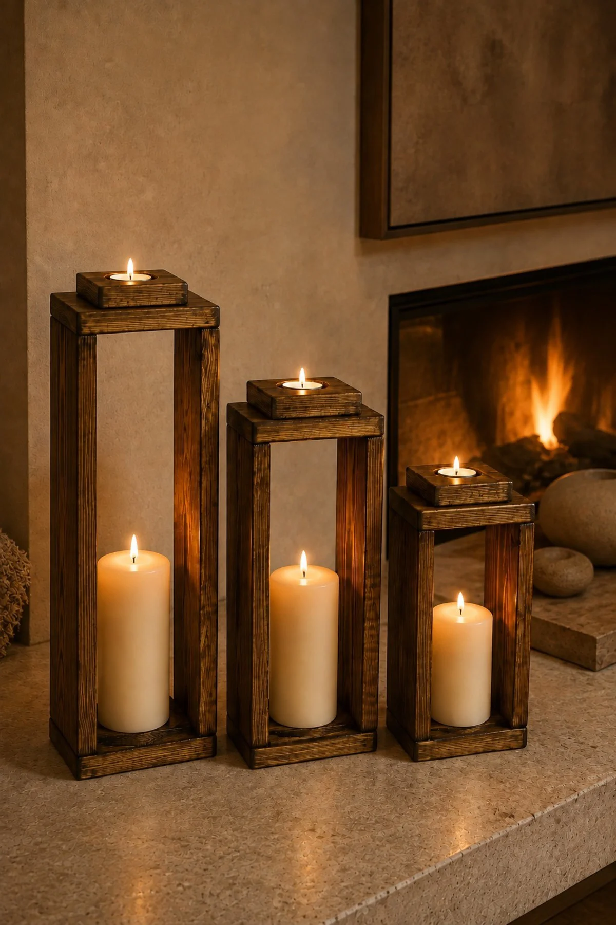 3'lü Dekoratif Ahşap Mumluk Seti, Tealight Mumluk Lüks Mum Salon Balkon Mumluğu 3'lü Dekoratif Ahşap Mumluk Seti, Tealight Mumluk Lüks Mum Salon Balkon Mumluğu Fiyatı, Yorumları ve Özellikleri