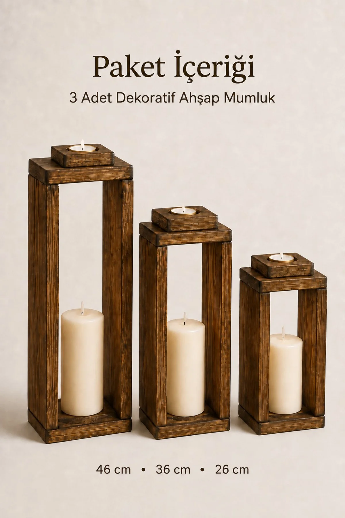 3'lü Dekoratif Ahşap Mumluk Seti, Tealight Mumluk Lüks Mum Salon Balkon Mumluğu 3'lü Dekoratif Ahşap Mumluk Seti, Tealight Mumluk Lüks Mum Salon Balkon Mumluğu Fiyatı, Yorumları ve Özellikleri