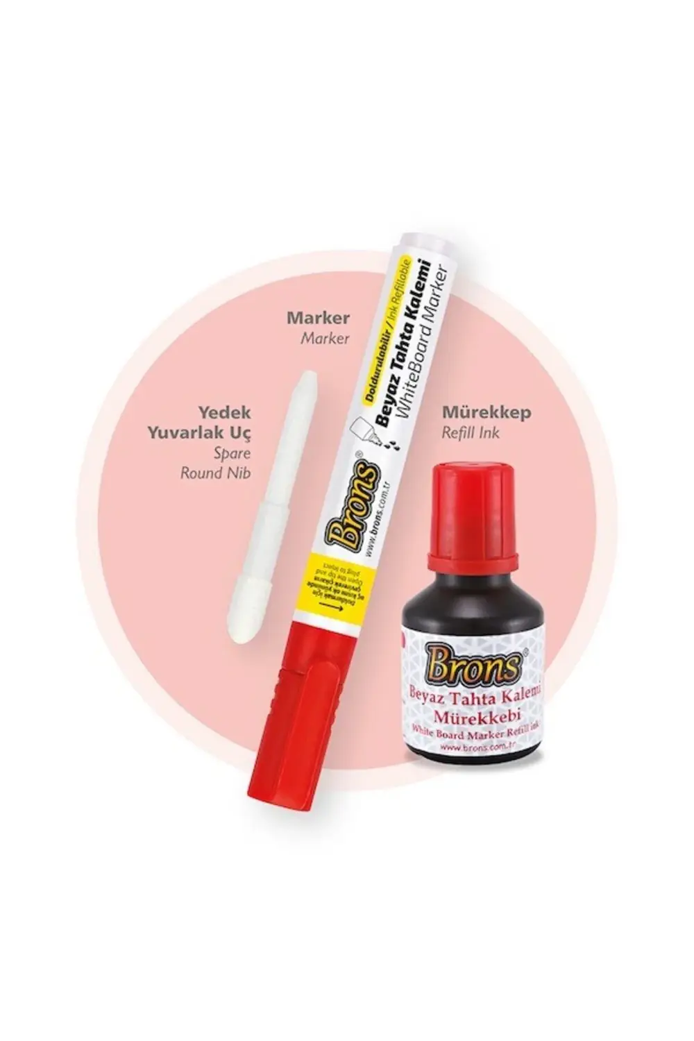 3'lü Doldurulabilir Tahta Kalem Seti - 3 Tahta Kalemi - 30ml 3 Re