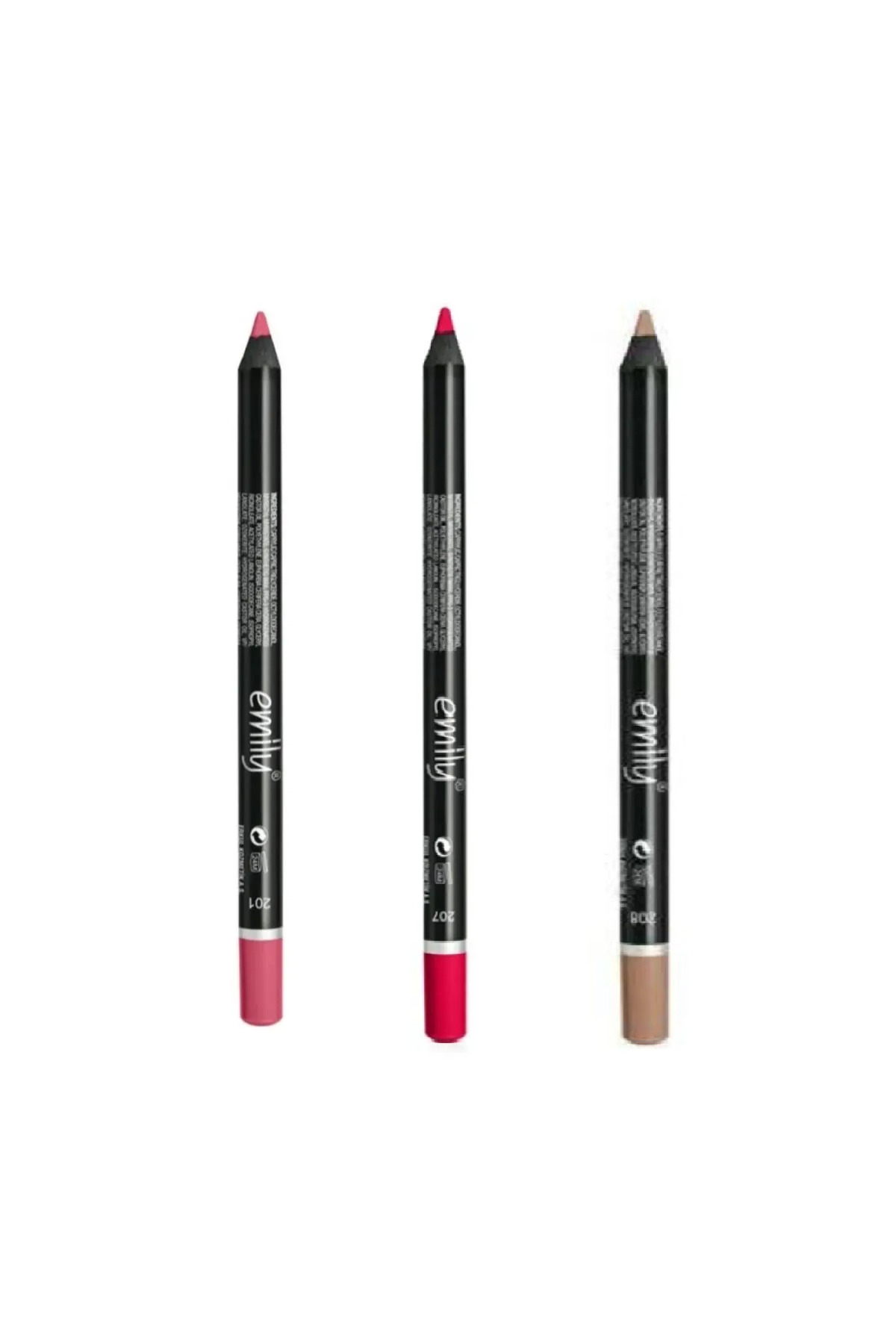 Emily 3'Lü Dudak Kalemi No: 201-207-208