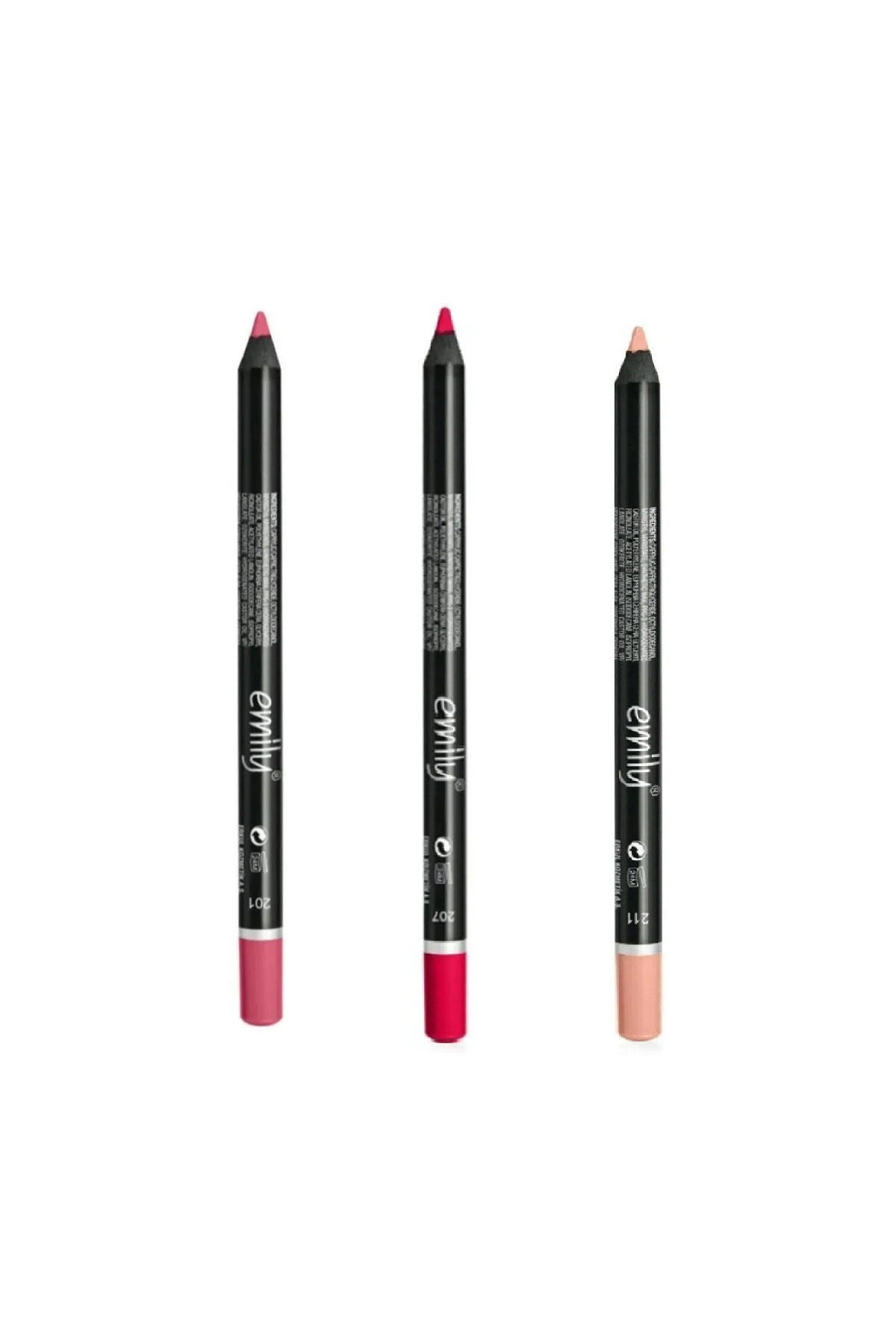 3'lü Dudak Kalemi No 201-207-211