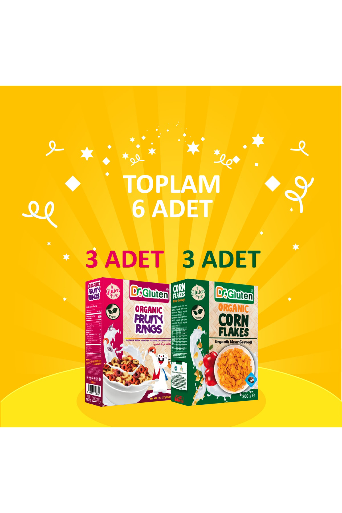 3'lü Gevrekler Serisi (mısır,halka)