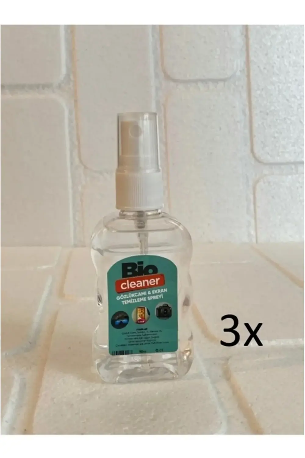 3'lü Gözlük Camı , Ekran Temizleme Spreyi 50 cc - Mikrofiber Gözl