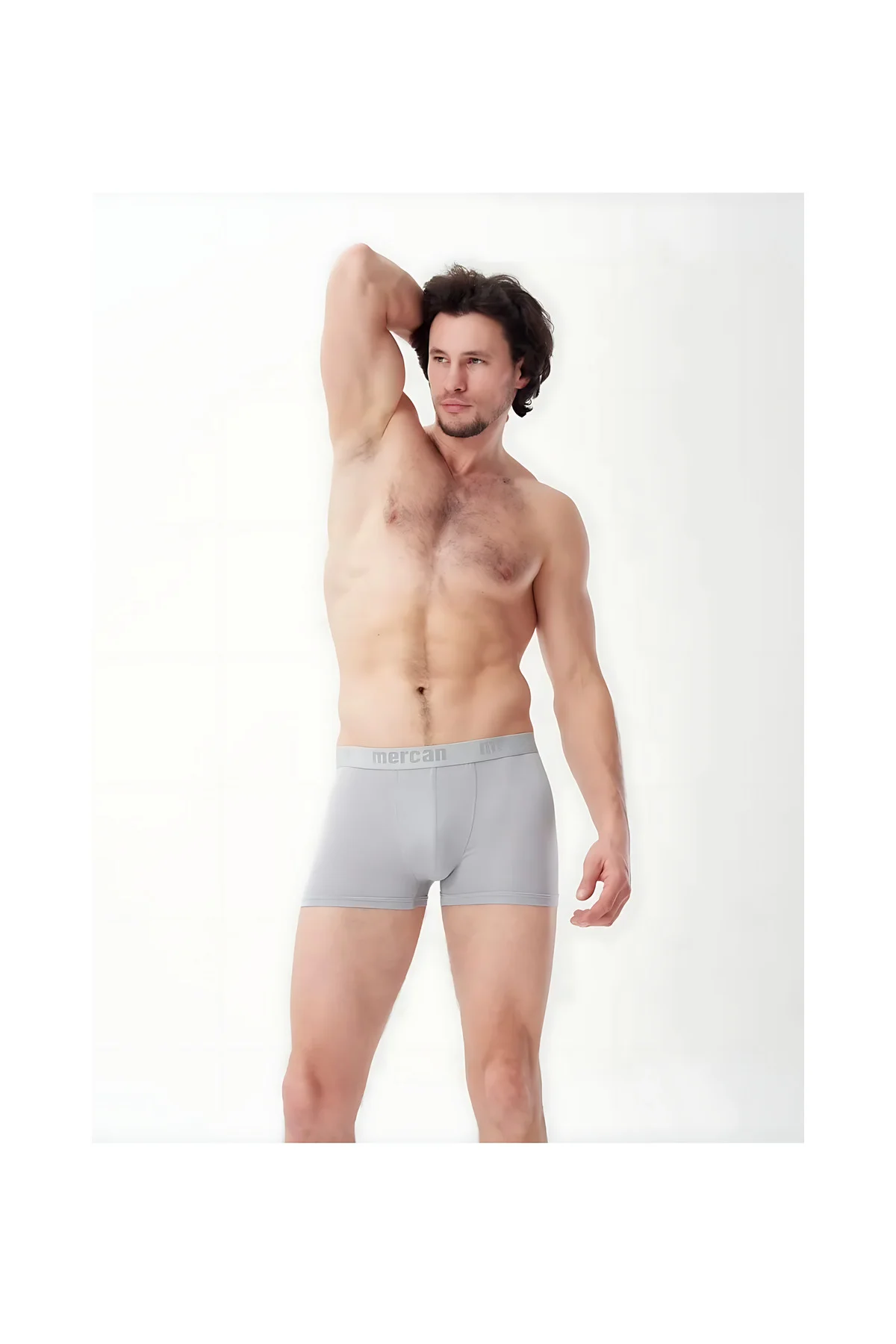 3'lü Gri Modal Boxer