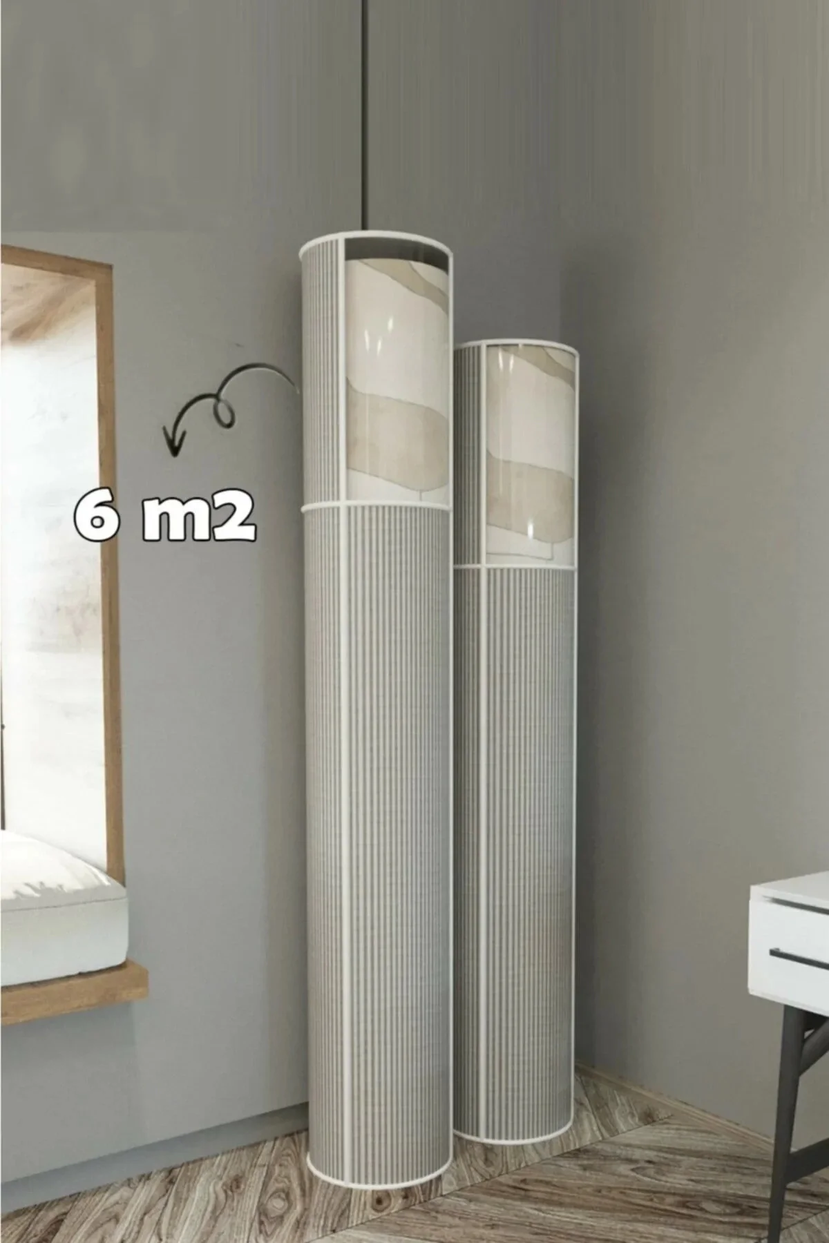 3’lü Halı Hurcu 6 m² – Hava Geçiren, Şeffaf PVC Pencereli Ve Toz 