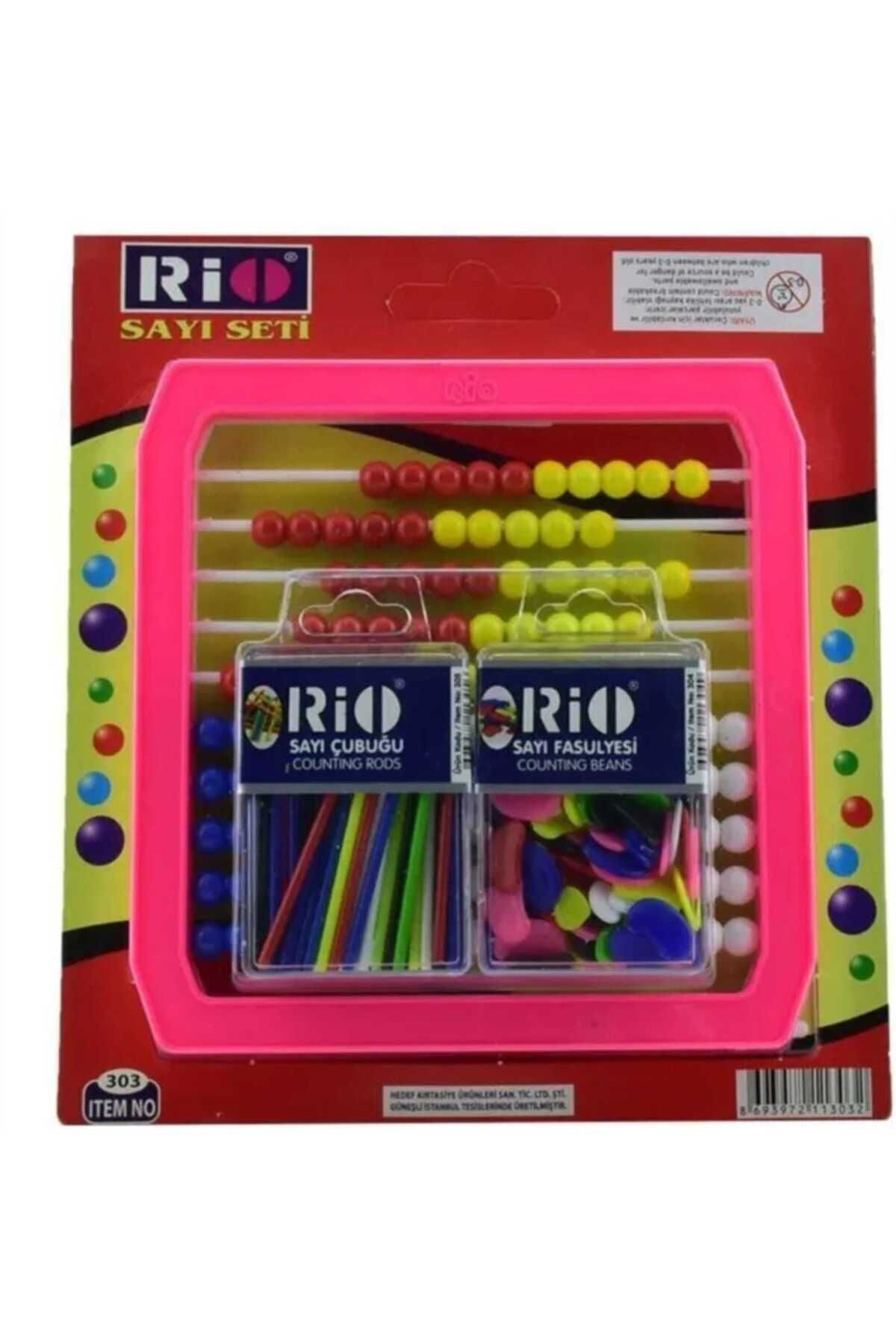 Ark 3'Lü İlkokul Seti Abaküs + Sayma Çubukları + Sayma Fasulyeleri