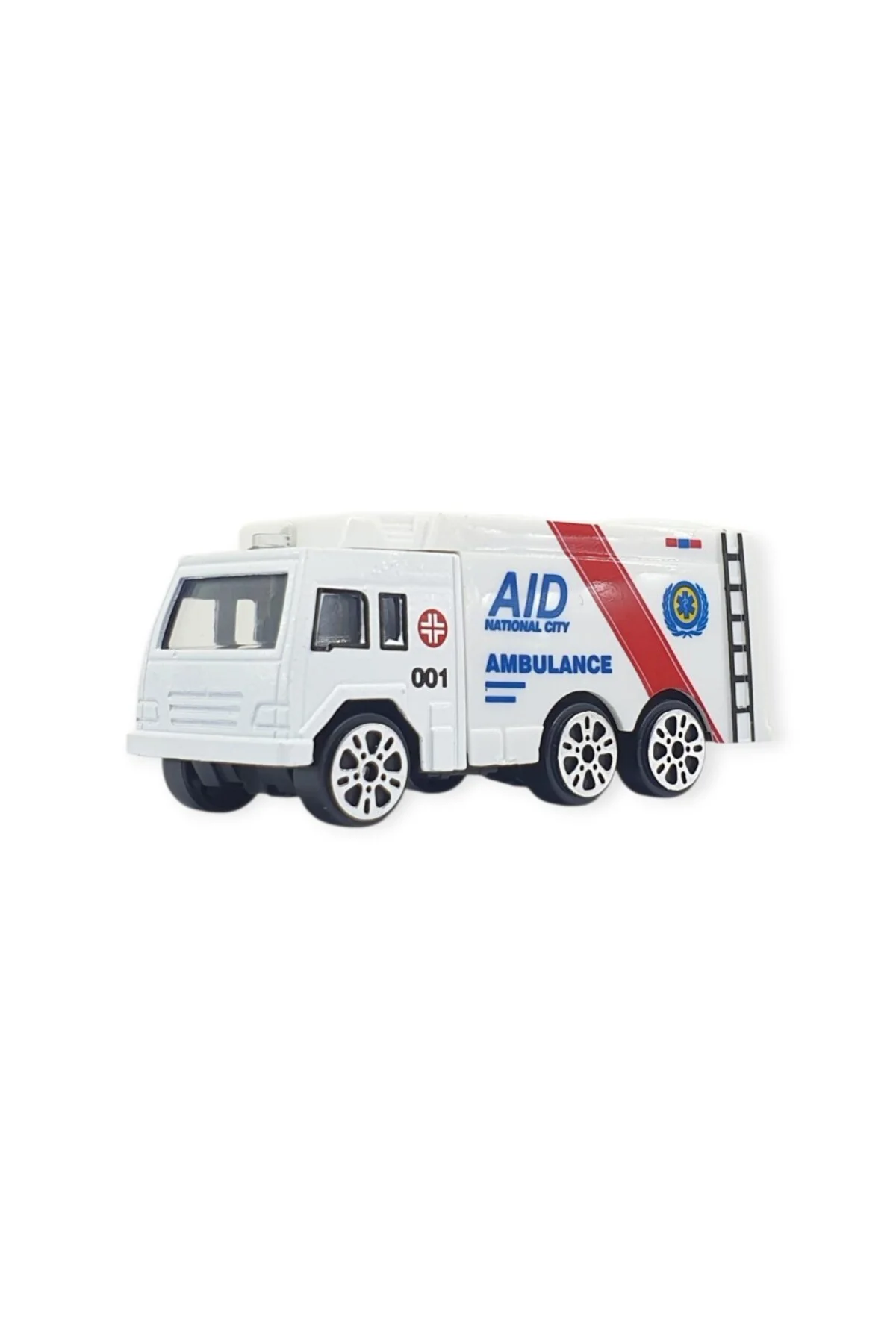 3'lü İş Makinaları Road Seti - Die Cast - DS044 - Ambulans (Lisin