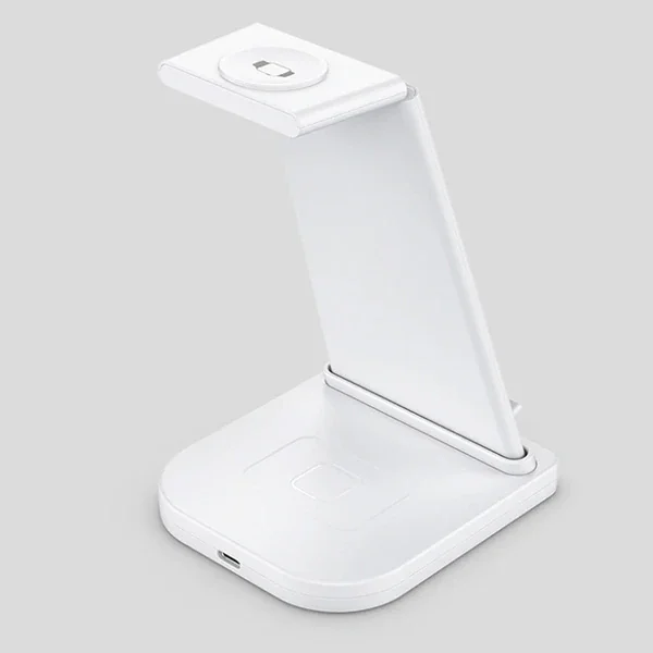 3’lü Kablosuz Şarj İstasyonu 15W - iPhone Apple Watch AirPods Aynı Anda Hızlı Şarj