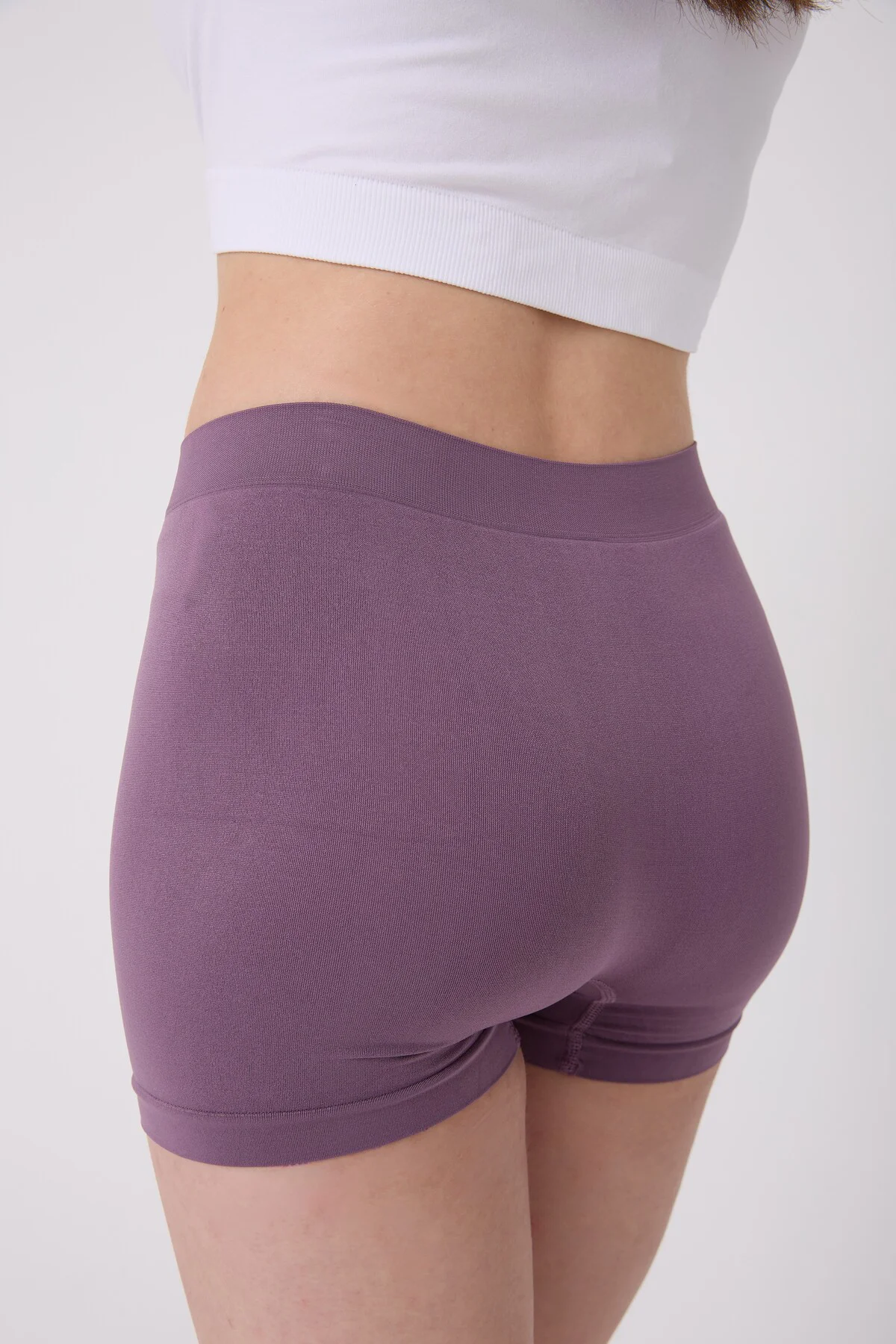 3'lü Kadın Dikişsiz Esnek Basic Boxer