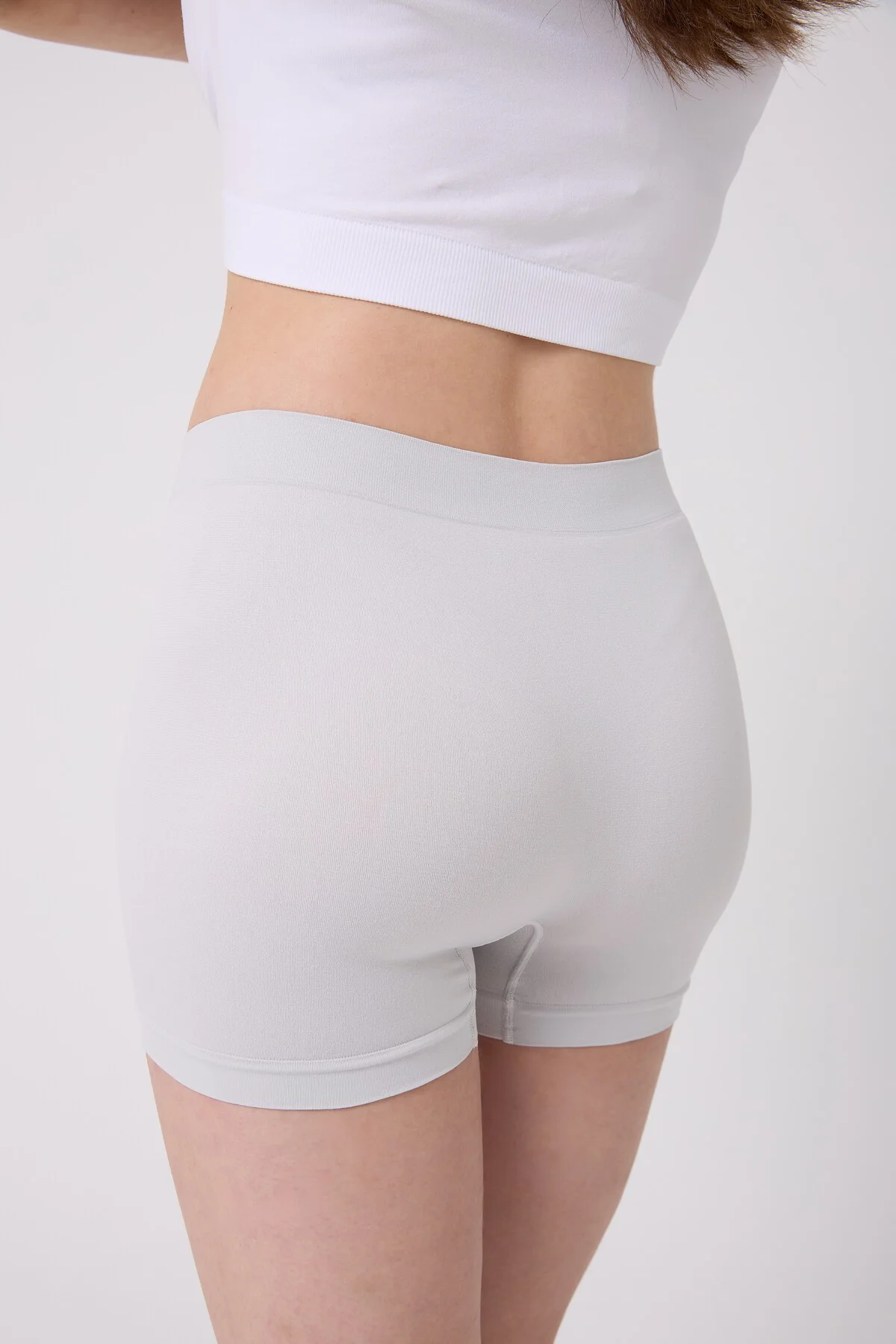 3'lü Kadın Dikişsiz Esnek Basic Boxer