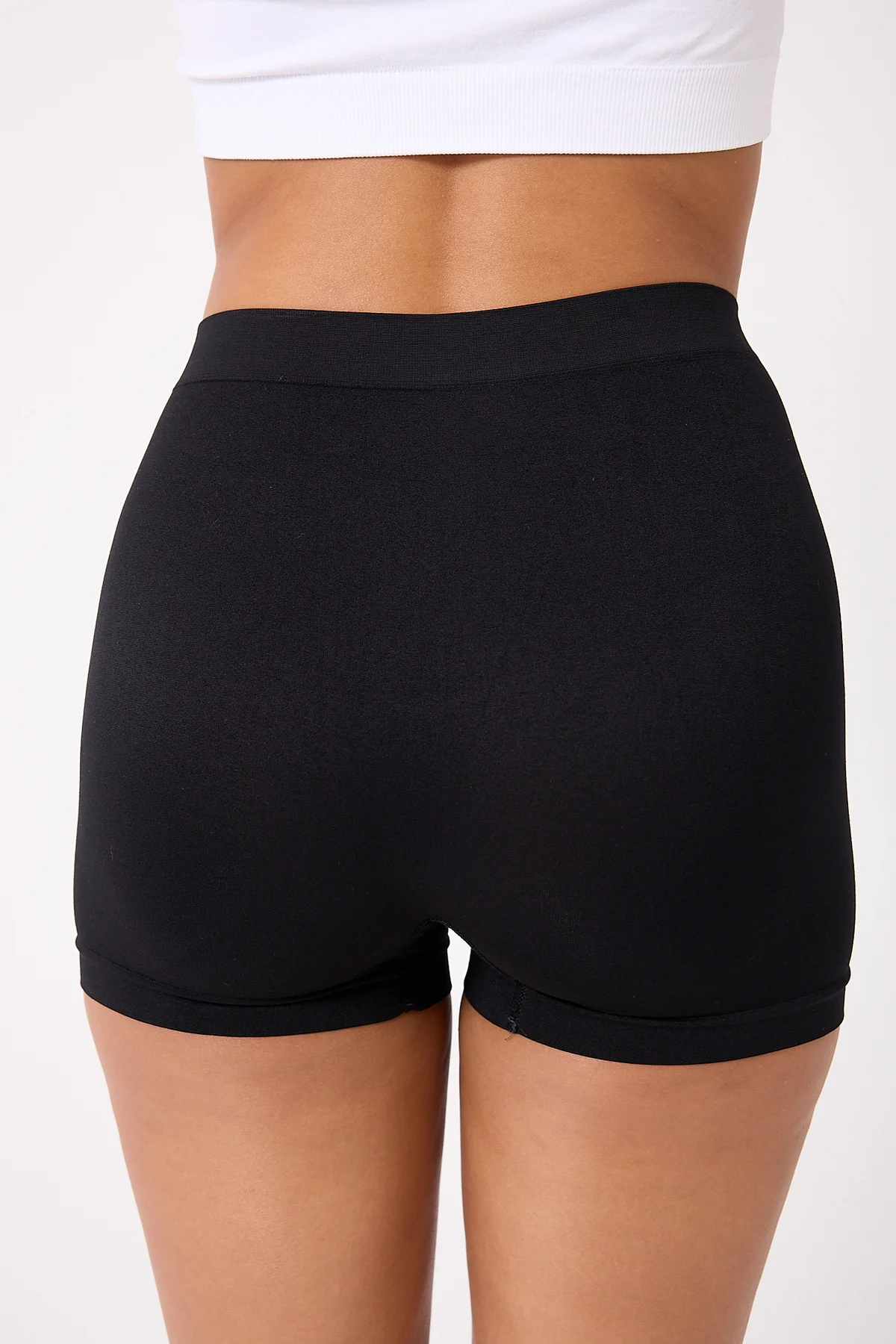 3'lü Kadın Dikişsiz Esnek Basic Boxer