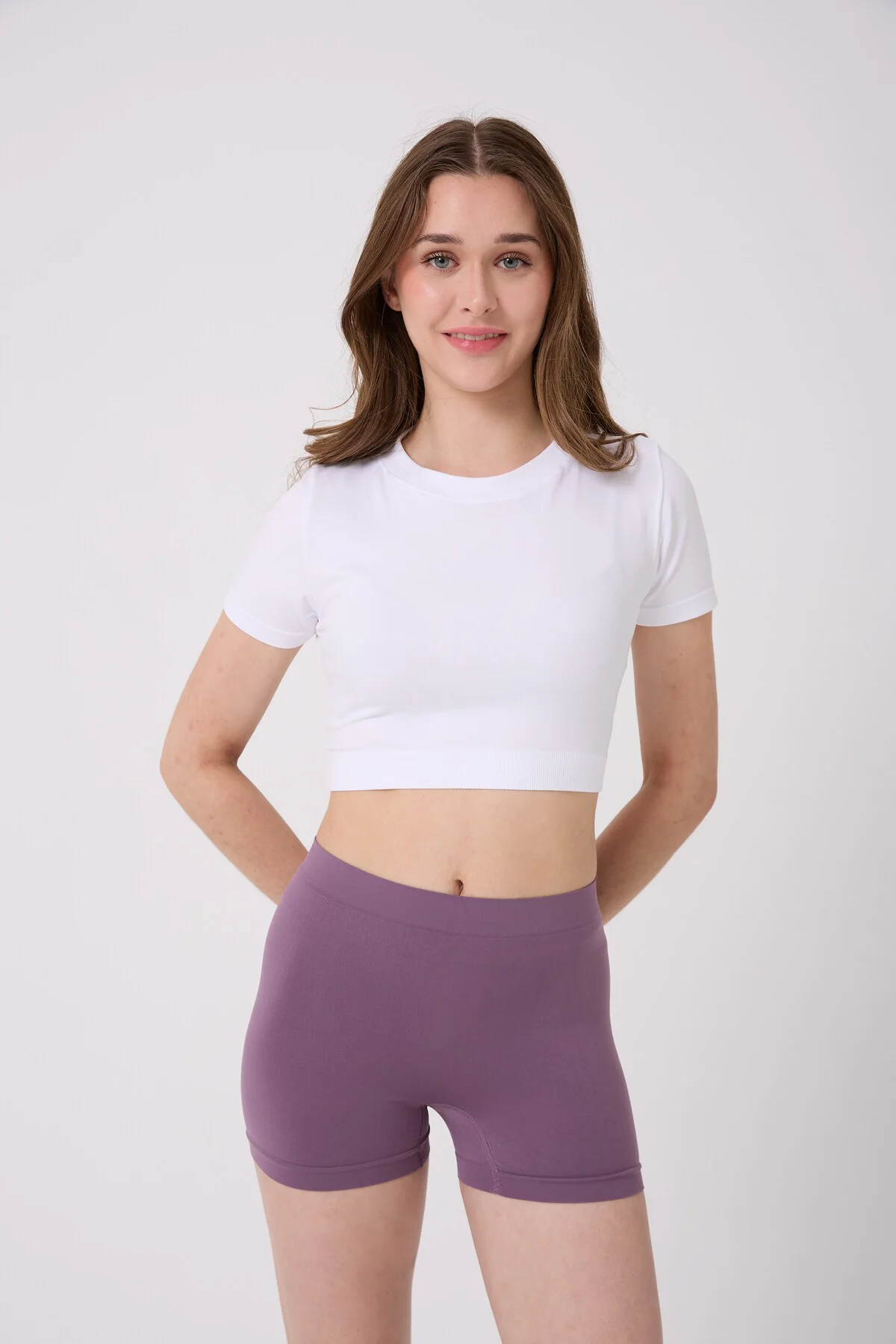 3'lü Kadın Dikişsiz Esnek Basic Boxer