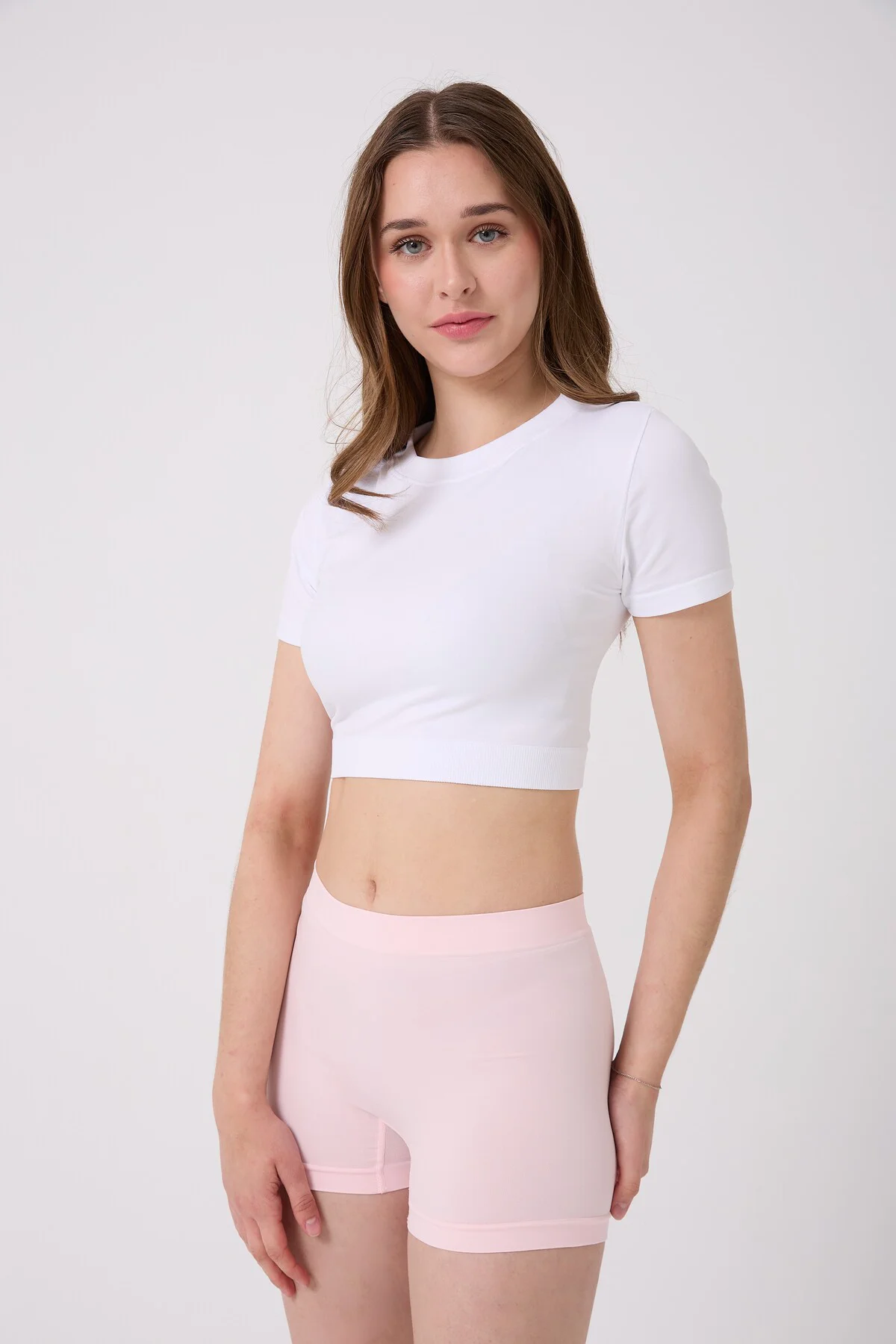3'lü Kadın Dikişsiz Esnek Basic Boxer