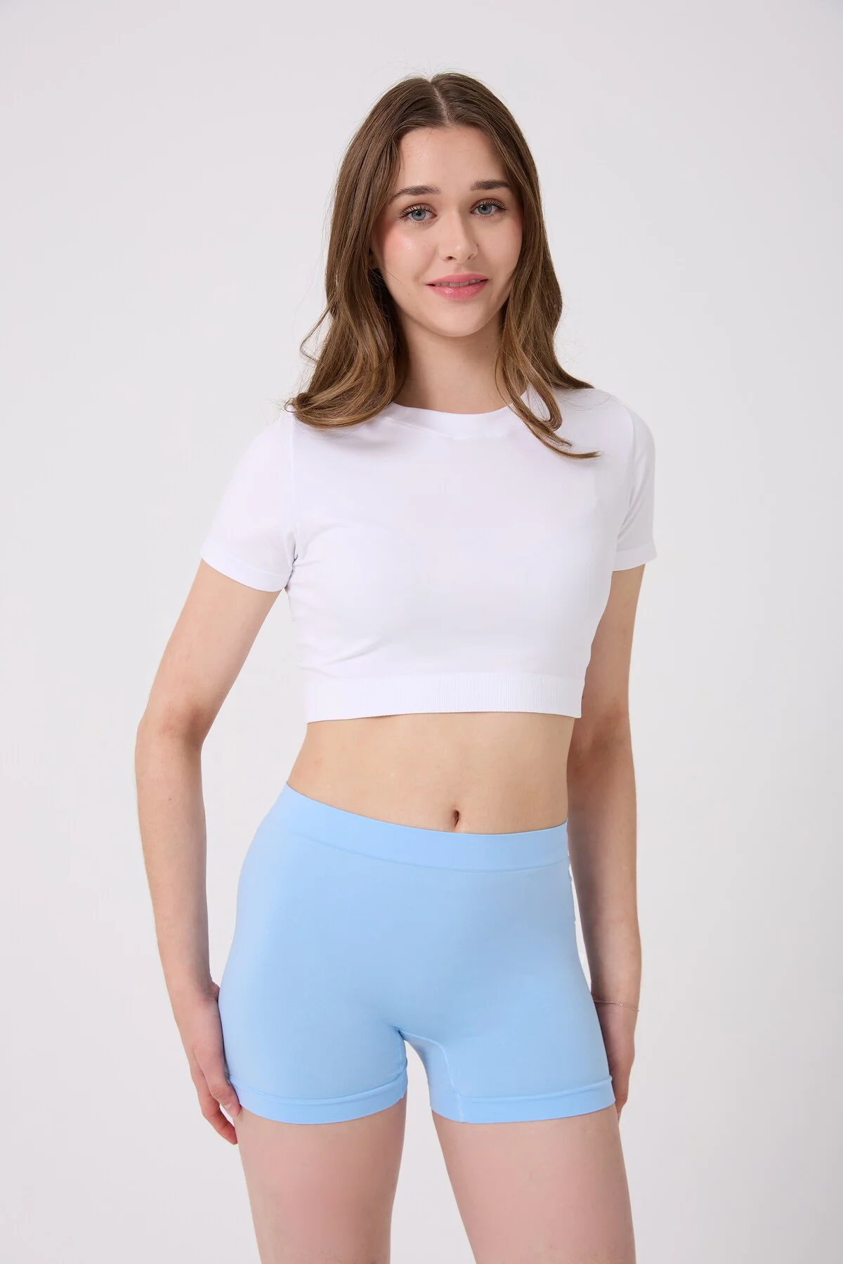 3'lü Kadın Dikişsiz Esnek Basic Boxer