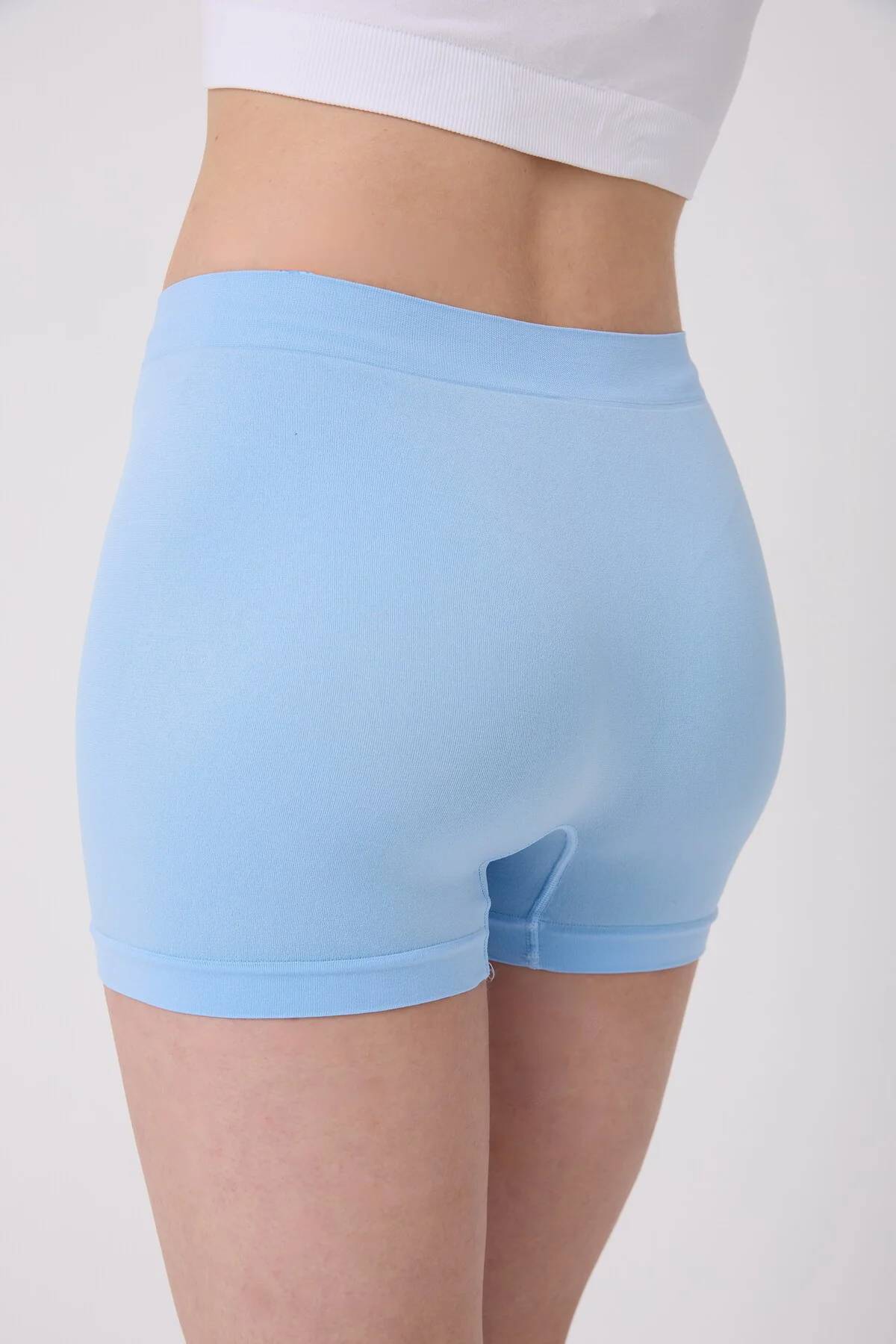 3'lü Kadın Dikişsiz Esnek Basic Boxer