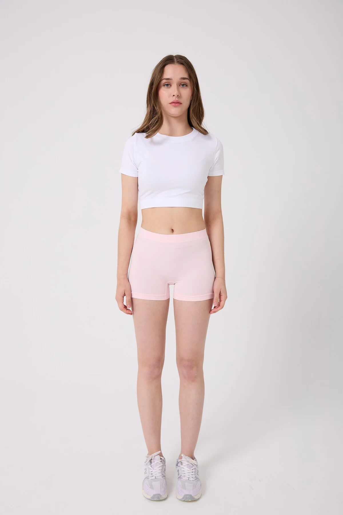 3'lü Kadın Dikişsiz Esnek Basic Boxer
