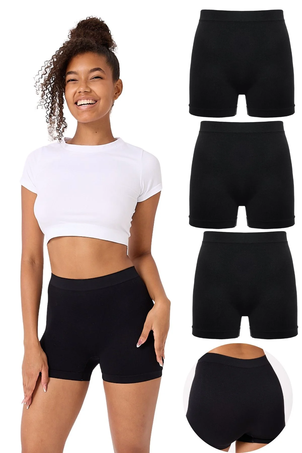 3'lü Kadın Dikişsiz Esnek Basic Boxer Fiyatı, Yorumları ve Özellikleri