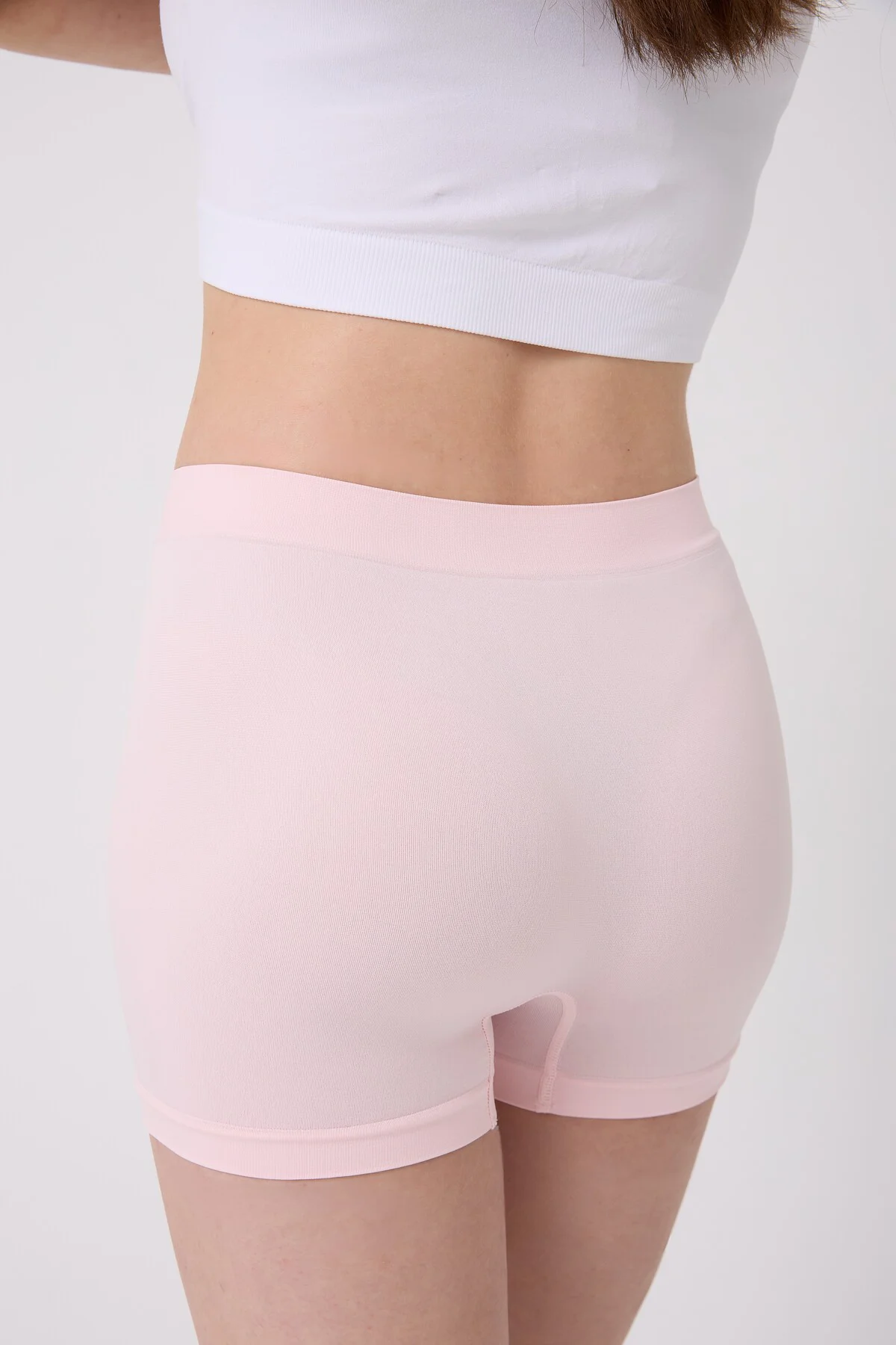 3'lü Kadın Dikişsiz Esnek Basic Boxer