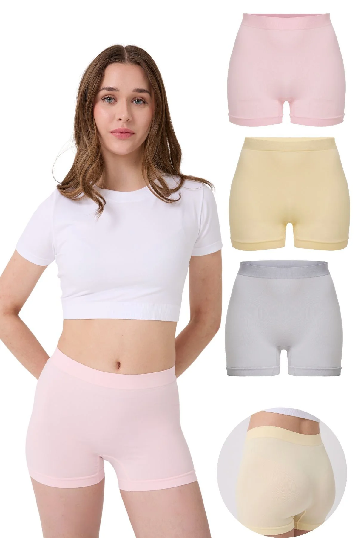 3'lü Kadın Dikişsiz Esnek Basic Boxer Fiyatı, Yorumları ve Özellikleri
