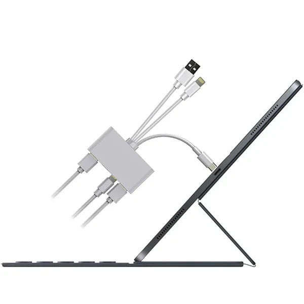 3’lü Kamera Hafıza Kartı Okuyucu iPhone+Type-C+USB-A