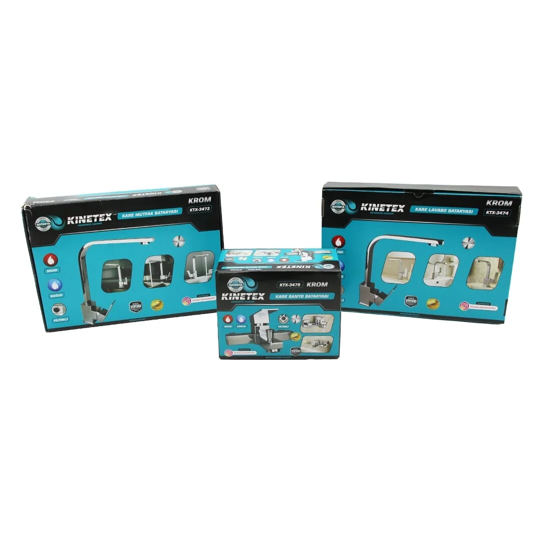 3lü Kare Set Aç Kapa Krom Batarya Musluk Filtreli Kare Banyo+kare Evye Mutfak+kare Lavabo Bx40 Fiyatı, Yorumları ve Özellikleri