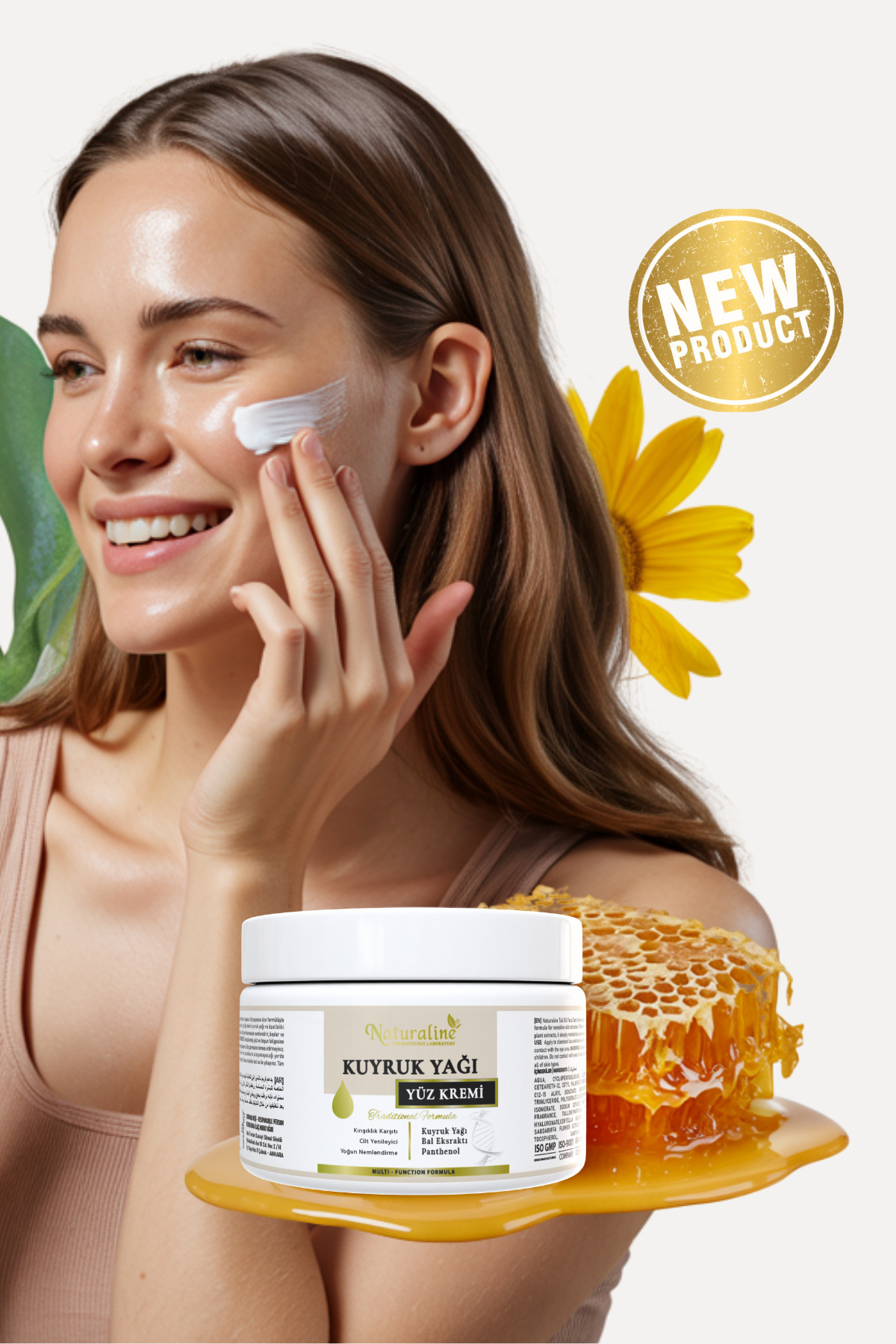 Naturaline 3‘Lü Kuyruk Yağı Yüz Kremi 100Ml