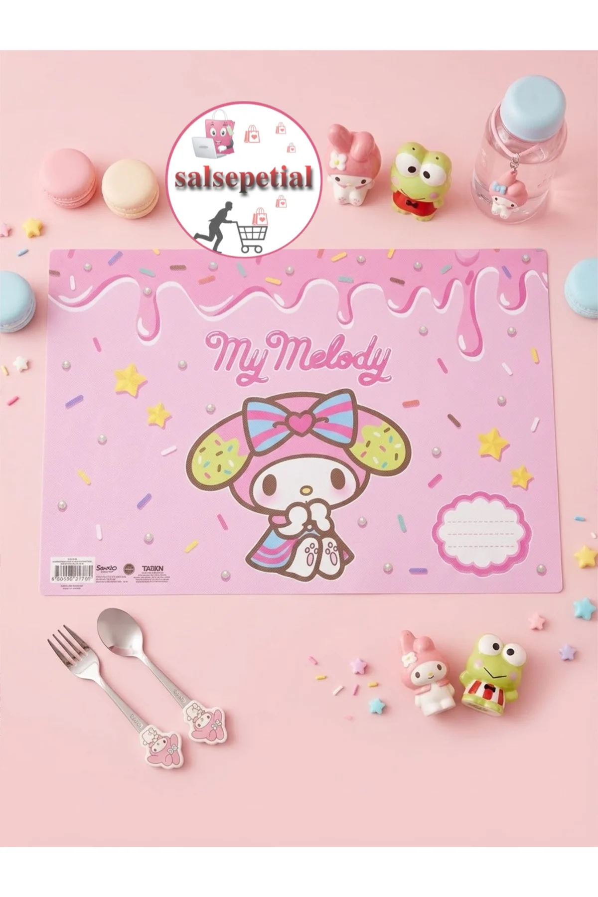 3'lü Lisanslı Kuromi Beslenme Örtüsü Kuromi My Melody Cinnamoroll Kawaii Yıkanabilir Okul Beslenme Örtüsü Seti Kız Model İlkokul Anasınıfı Yemek Bezi 3 Adet