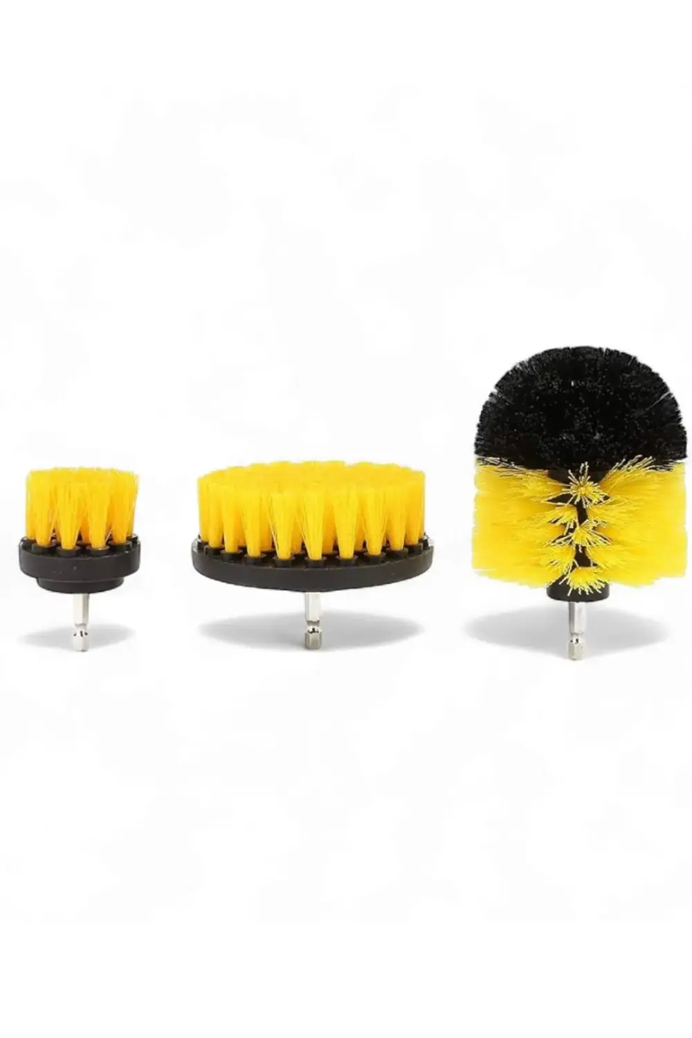 3’lü Matkap Ucu Fırça Seti – Çok Amaçlı Temizlik Aparatı (Banyo,