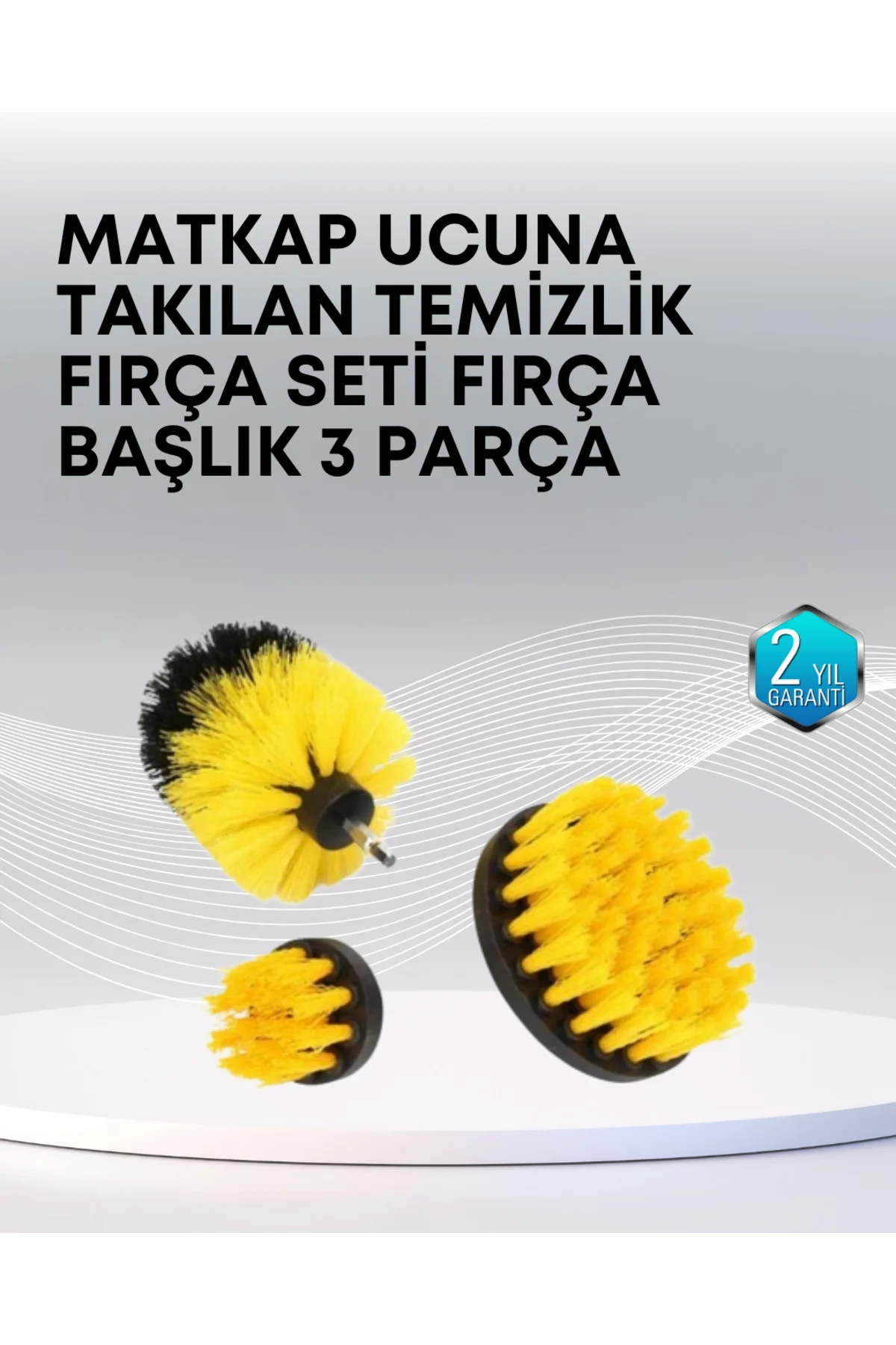 3’lü Matkap Ucu Temizlik Fırçası Seti Çok Amaçlı
