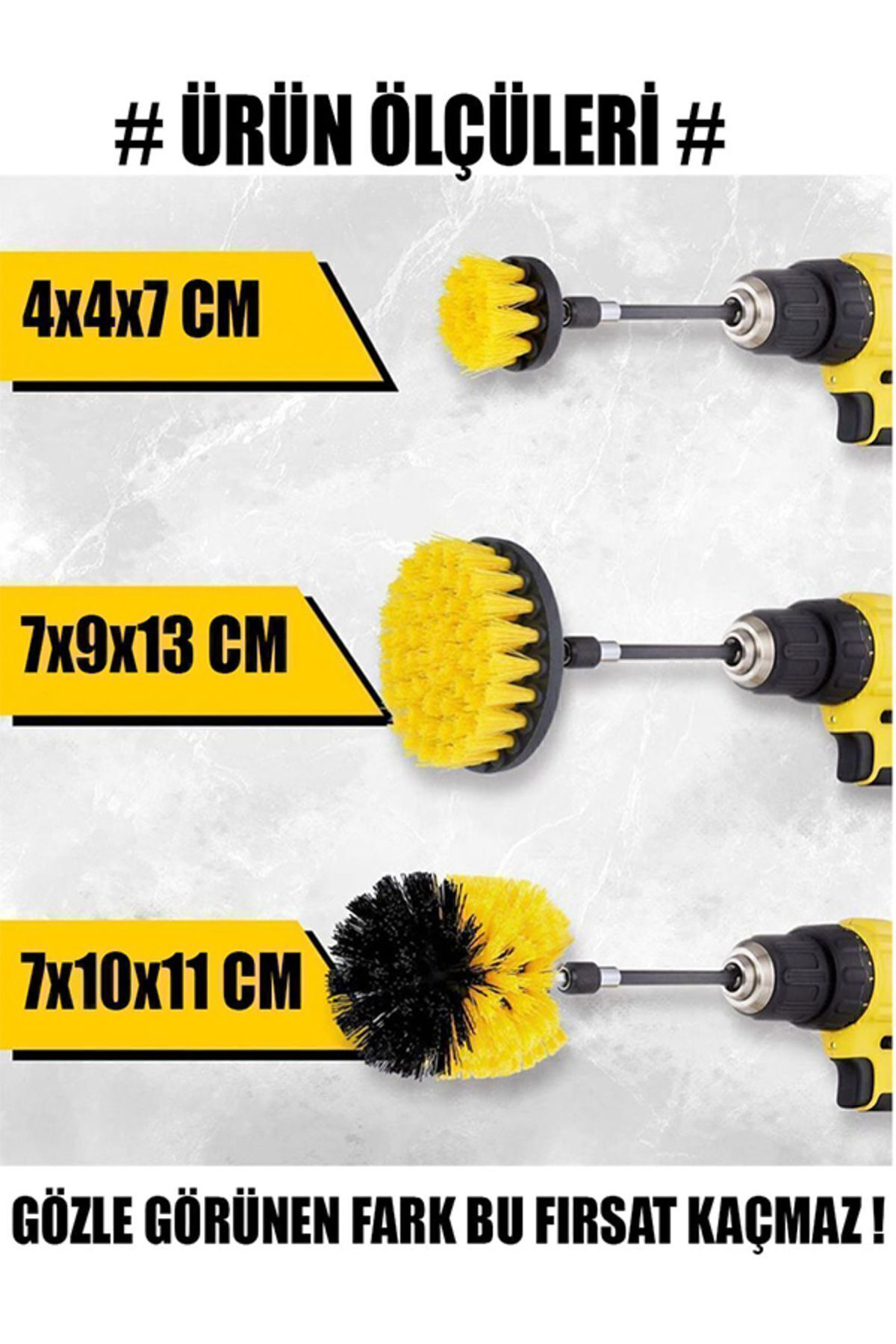 3'LÜ MATKAP UCU TEMİZLİK FIRÇASI