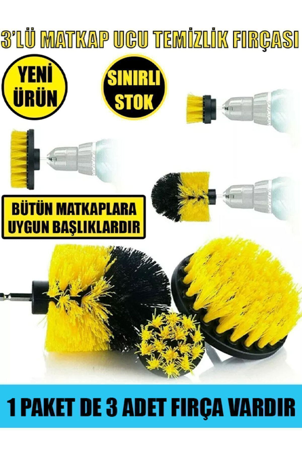 3'LÜ MATKAP UCU TEMİZLİK FIRÇASI