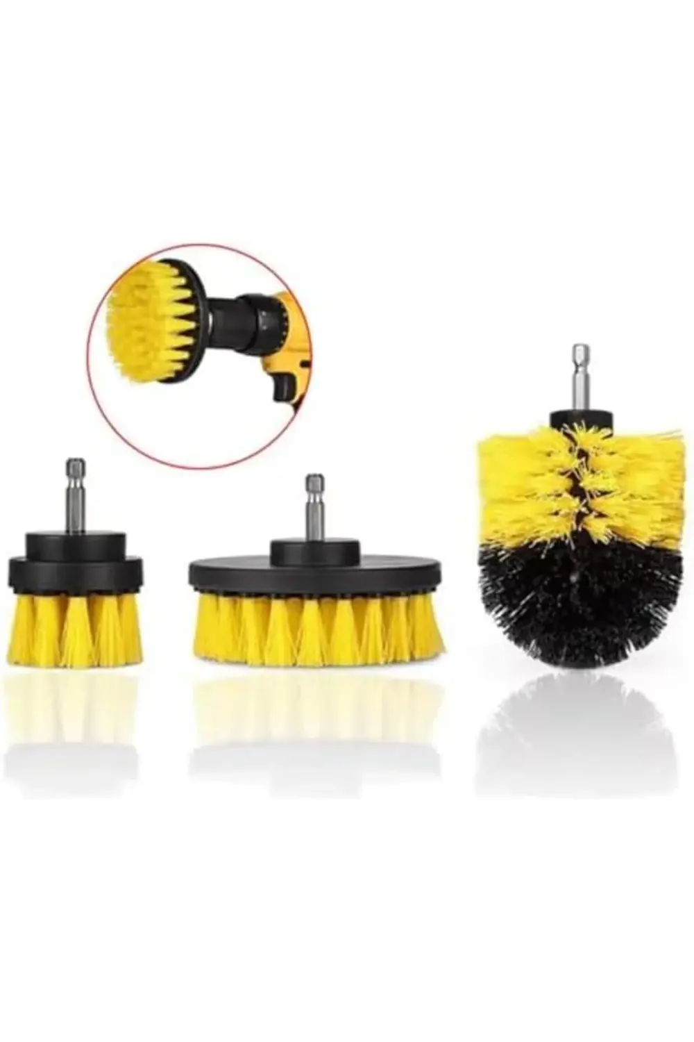 3'lü Matkap Ucu Temizleme Fırça Seti –, Küvet, Duşakabin, Araba J
