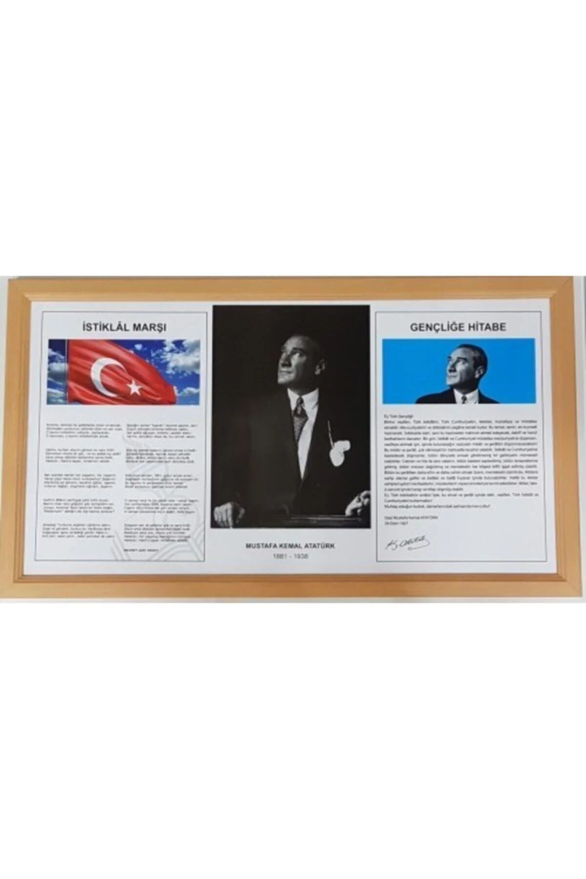 3'lü MDF Çerçeve Seti, Milli Levha Tasarımı, Dekoratif ve Şık Çer