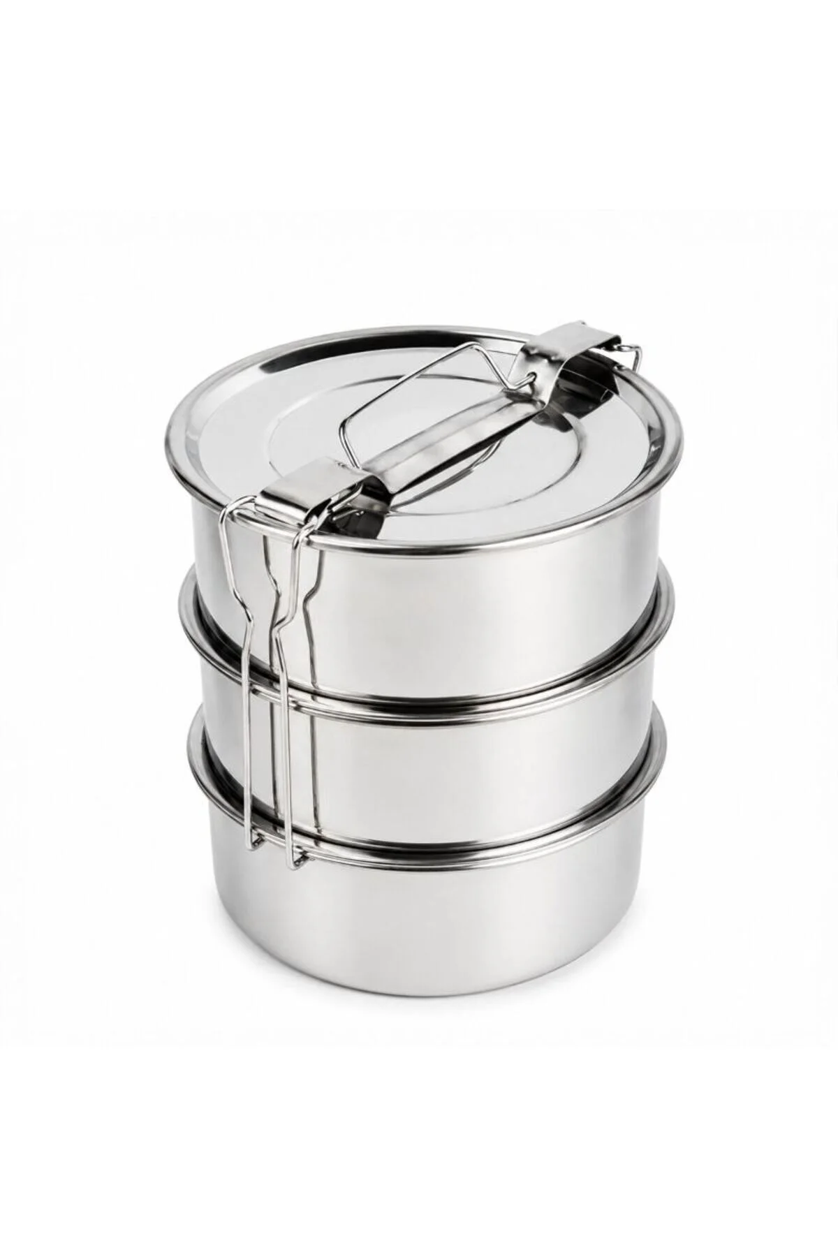 3'lü Metal Sefer Tası - Paslanmaz Çelik - 16 cm 3'lü Metal Sefer Tası - Paslanmaz Çelik - 16 cm