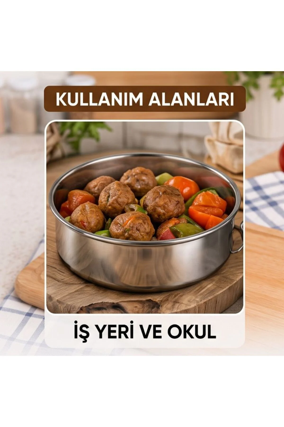 3'lü Metal Sefer Tası - Paslanmaz Çelik - 16 cm 3'lü Metal Sefer Tası - Paslanmaz Çelik - 16 cm