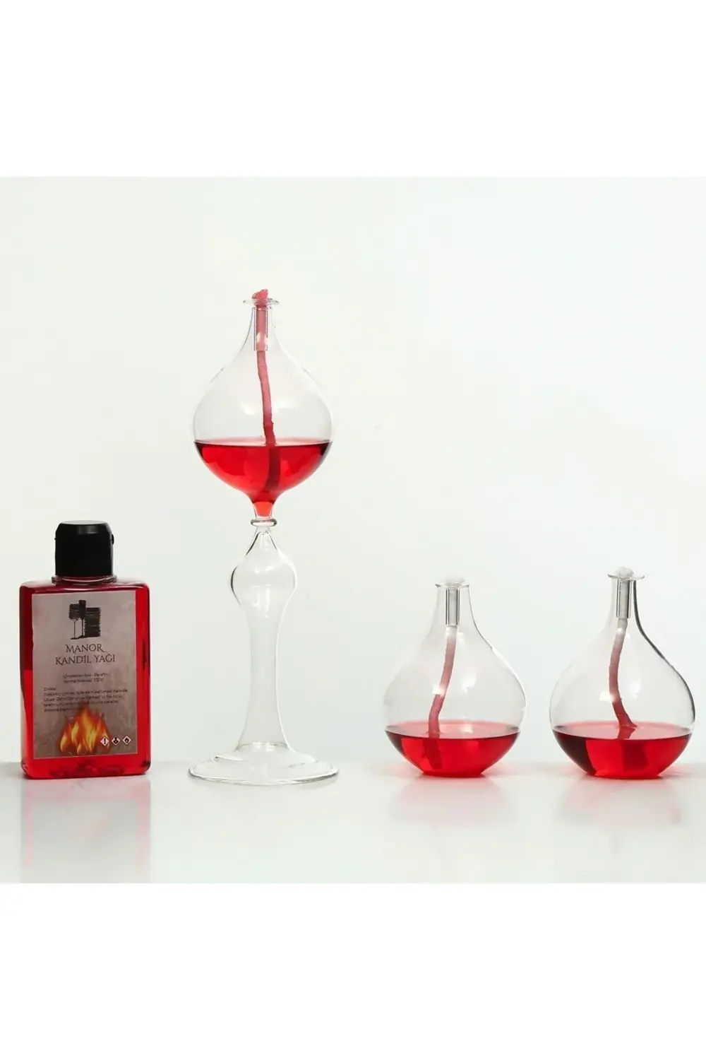3'lü Mix Kandil-katanya Kırmızı