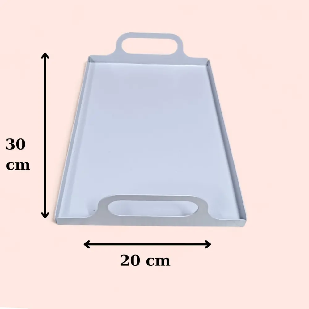 3’lü Modern Metal Nişan Tepsisi, Çay Tepsisi, Sunum Tepsisi