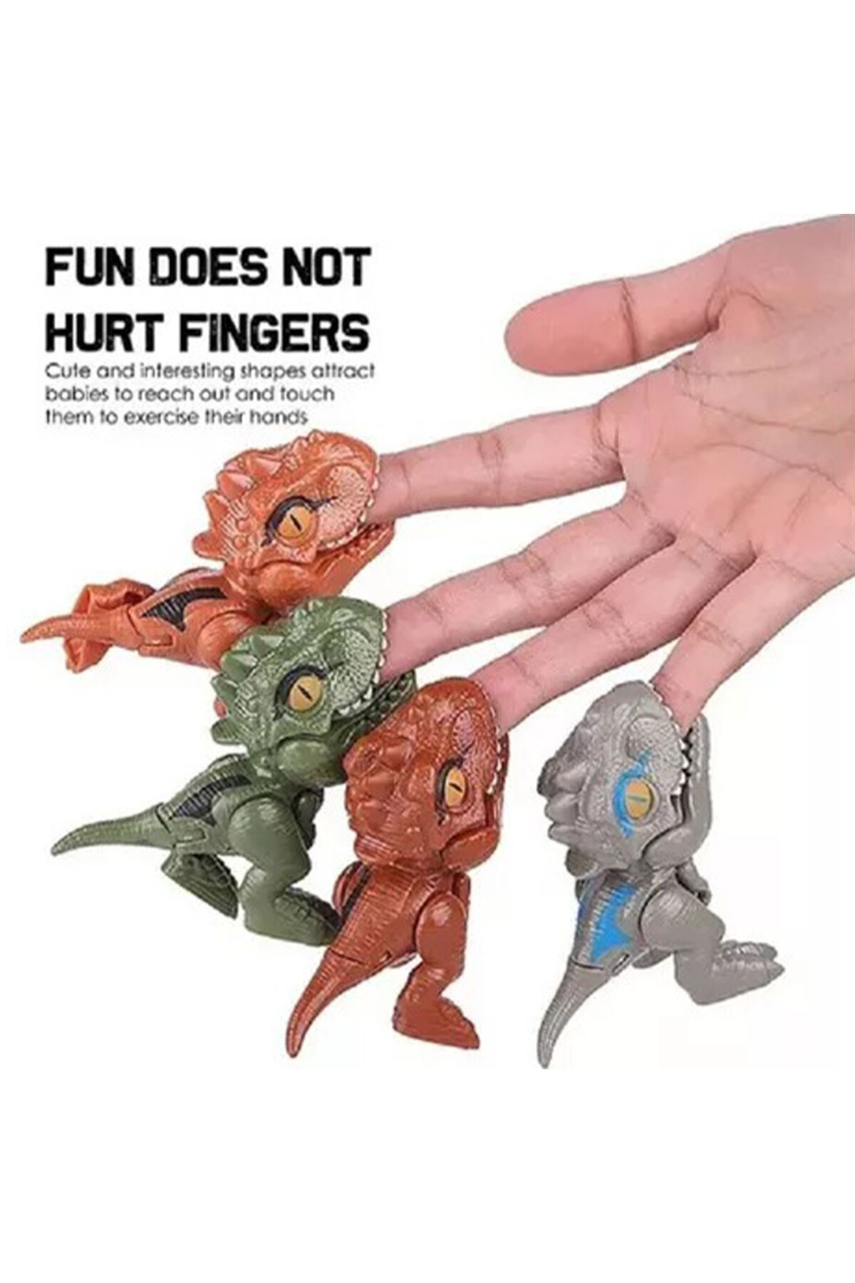 Oyuncak Store 3'Lü Oyuncak Dinozor Seti - Parmak İsıran Dinazor Seti
